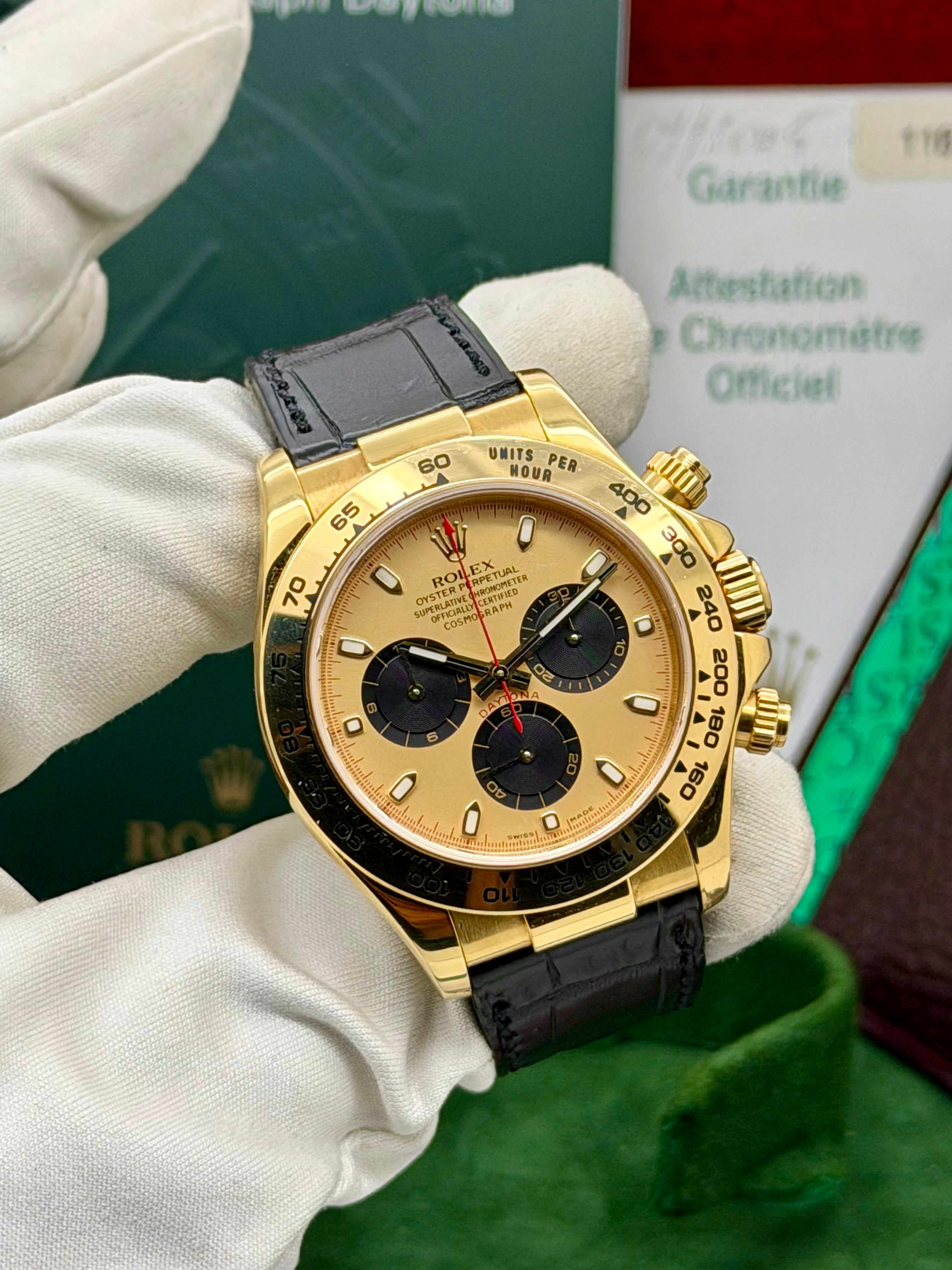 Rolex Daytona 116518 Paul Newman inverso Full Set Never Polished
