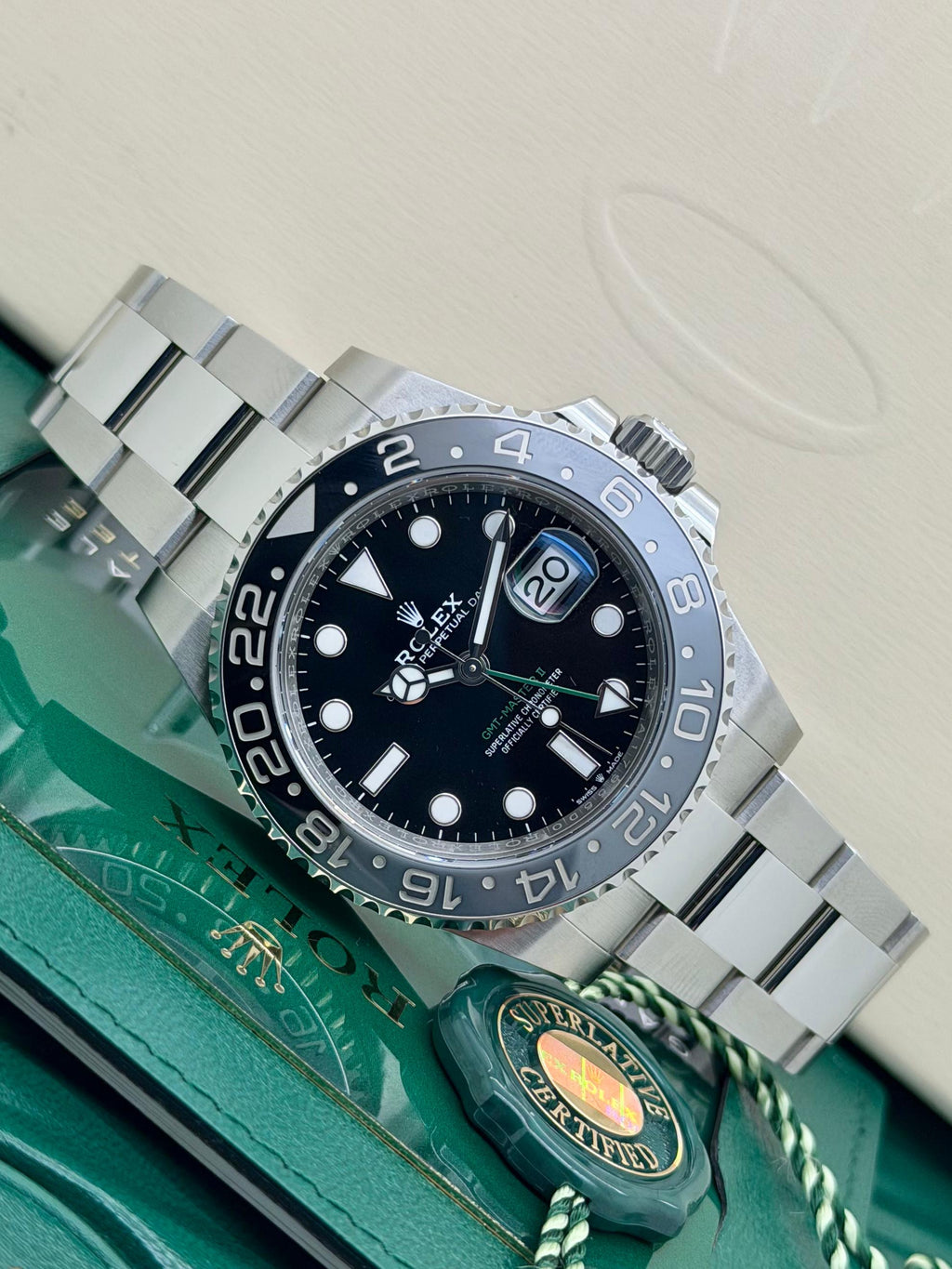 Rolex GMT Master II Bruce Wayne Oyster 126710GRNR