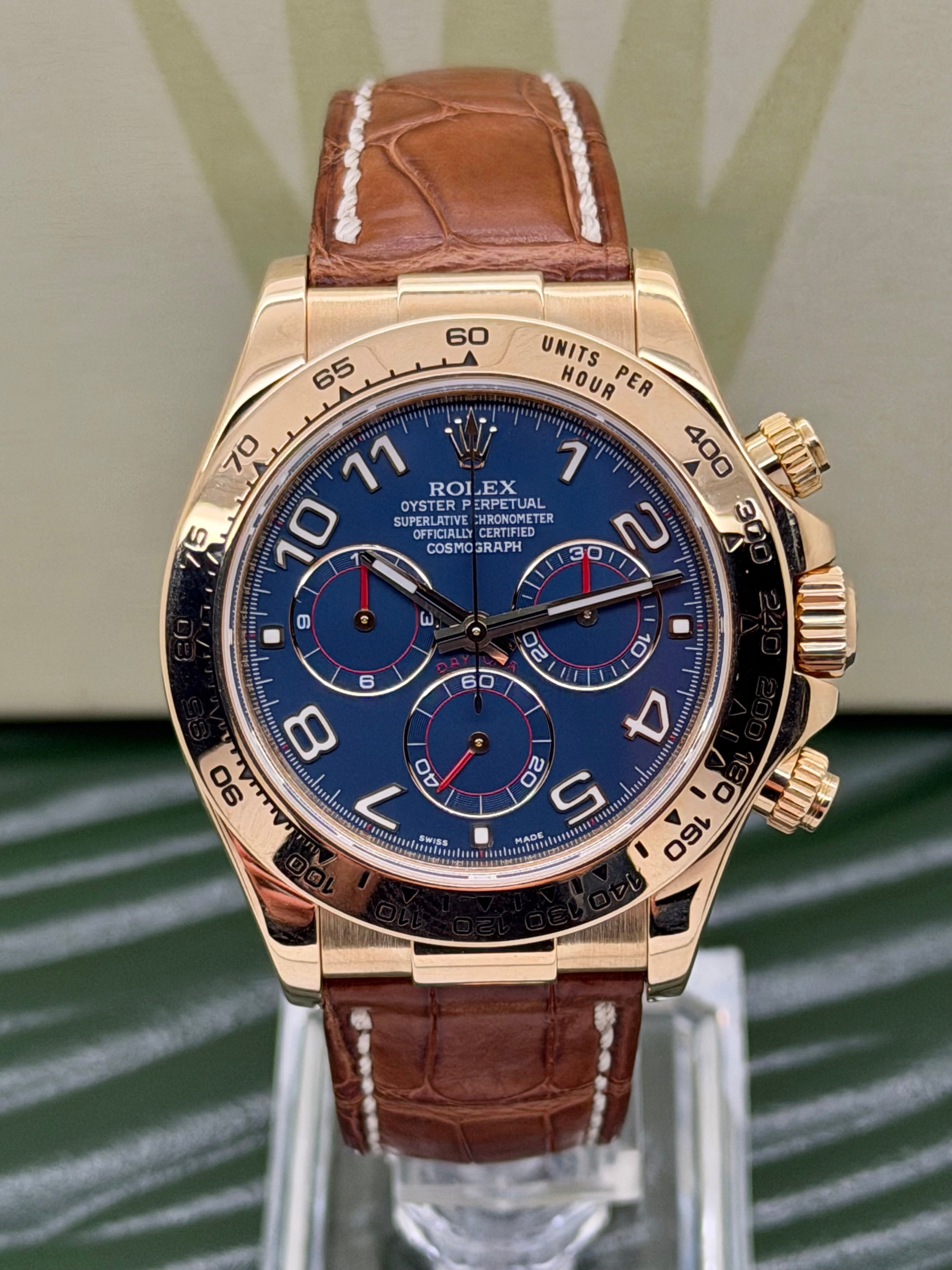 Rolex Daytona Oro 18k 116518 Full Set Racing Dial