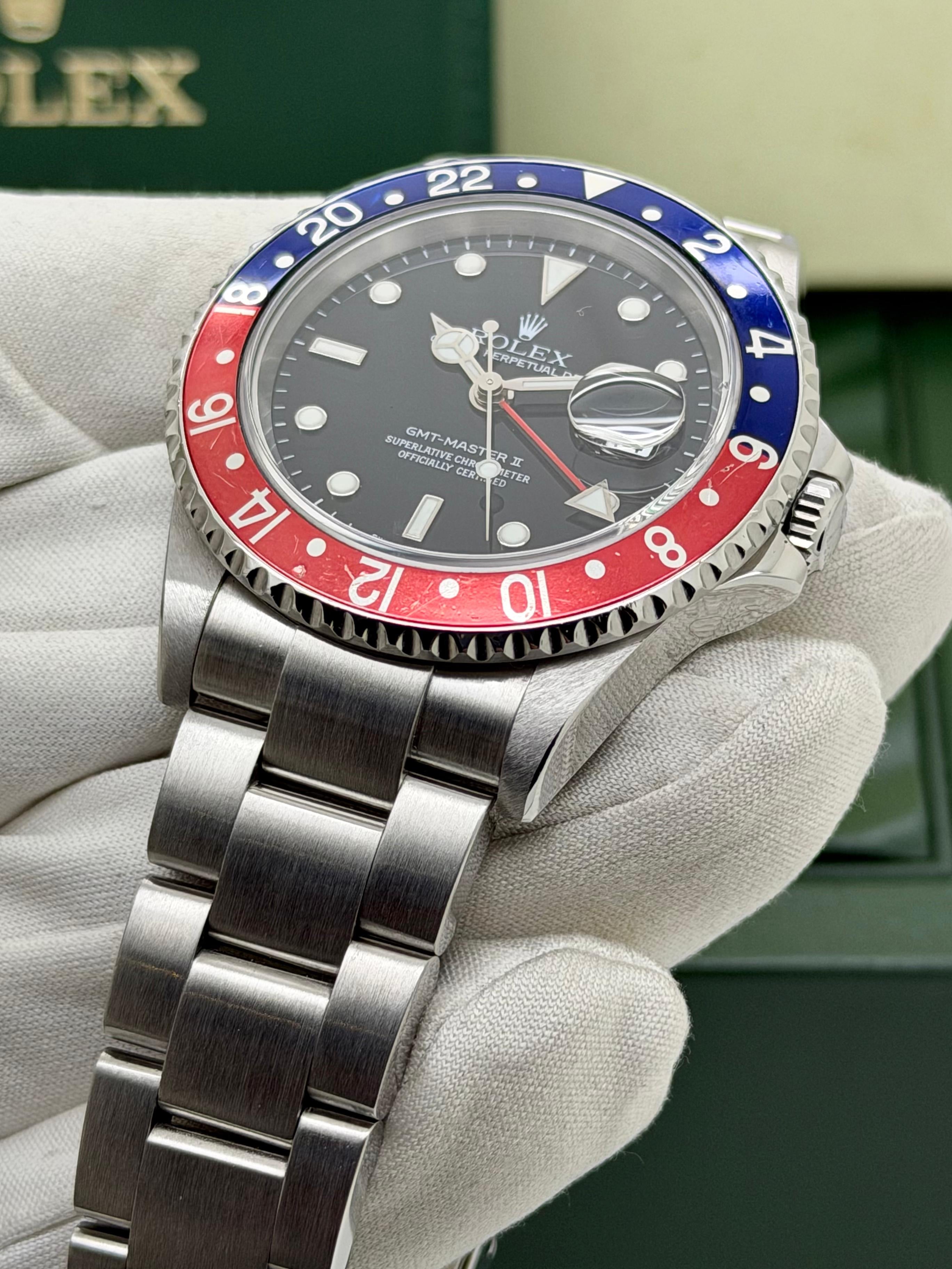 Rolex GMT Master II Pepsi 16710 Full Set