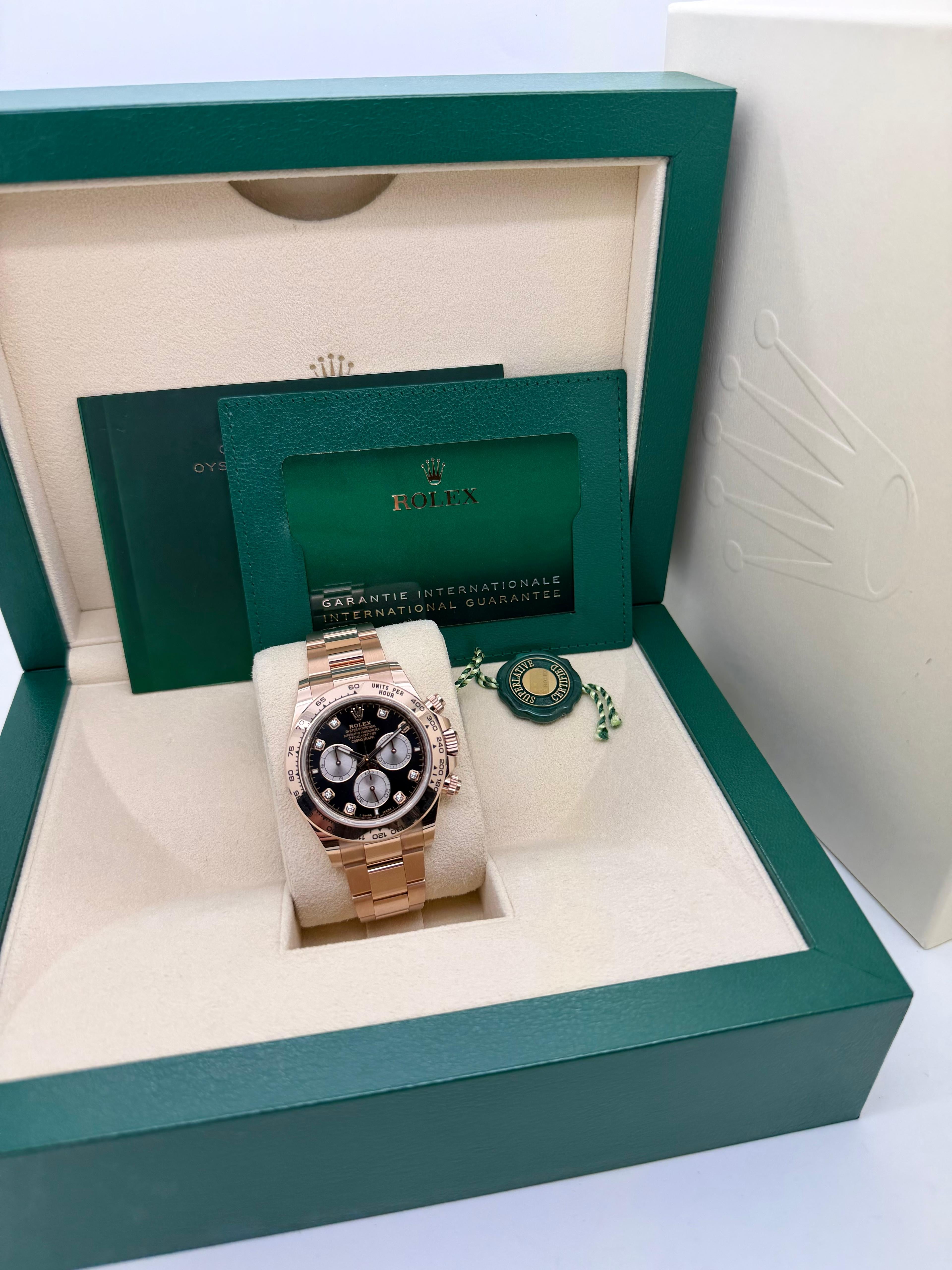 Rolex Daytona 126505 Everose Nero Brilli Full Set