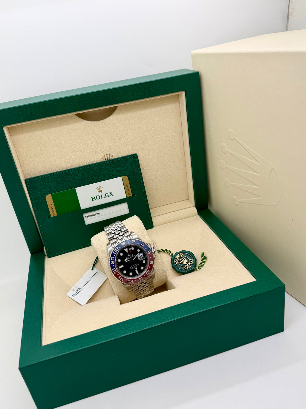 Rolex GMT Master II Pepsi Jubilee 126710BLRO MK1 Full Set