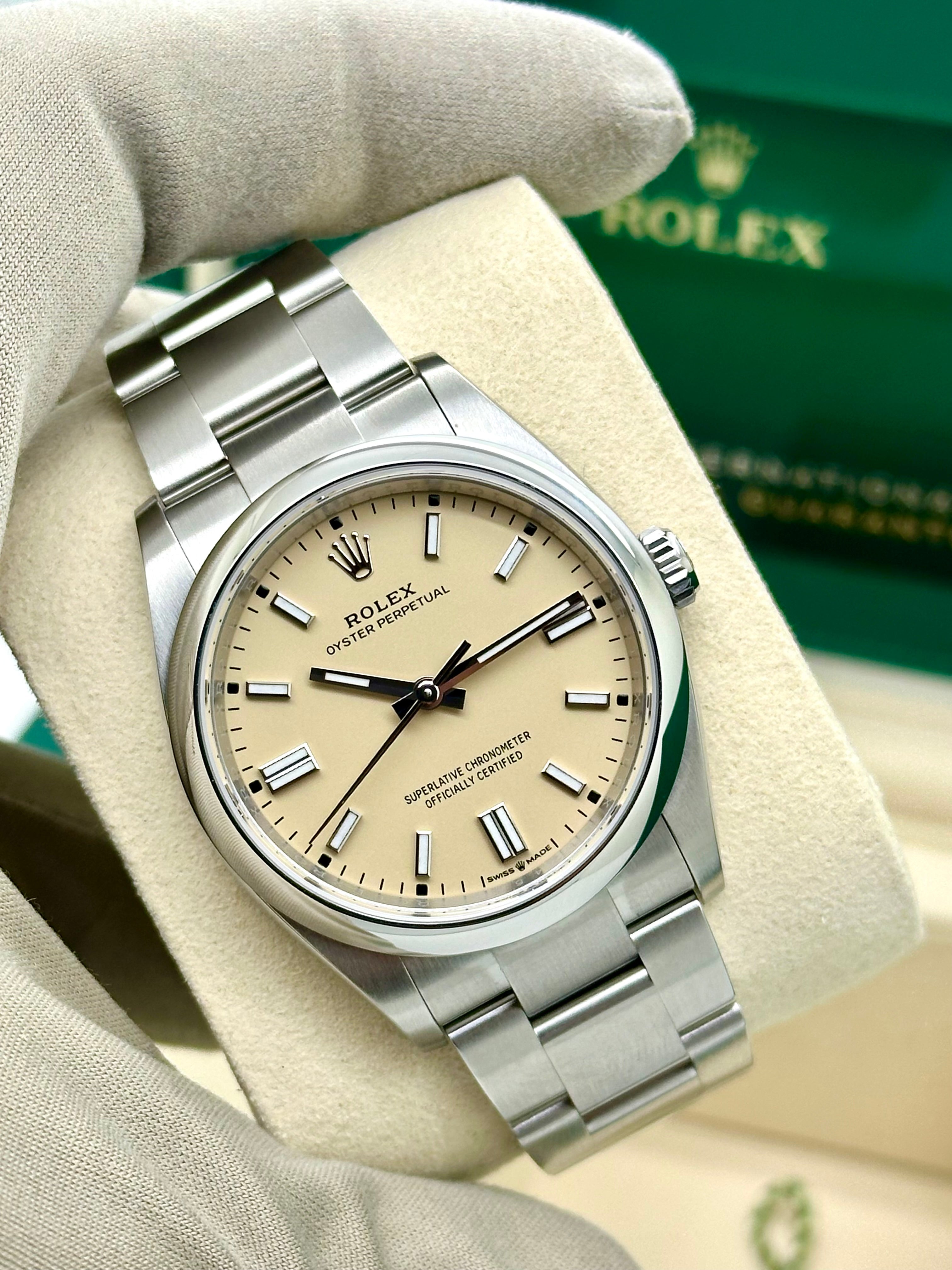 Rolex Oyster Perpetual Beige Nuovo
