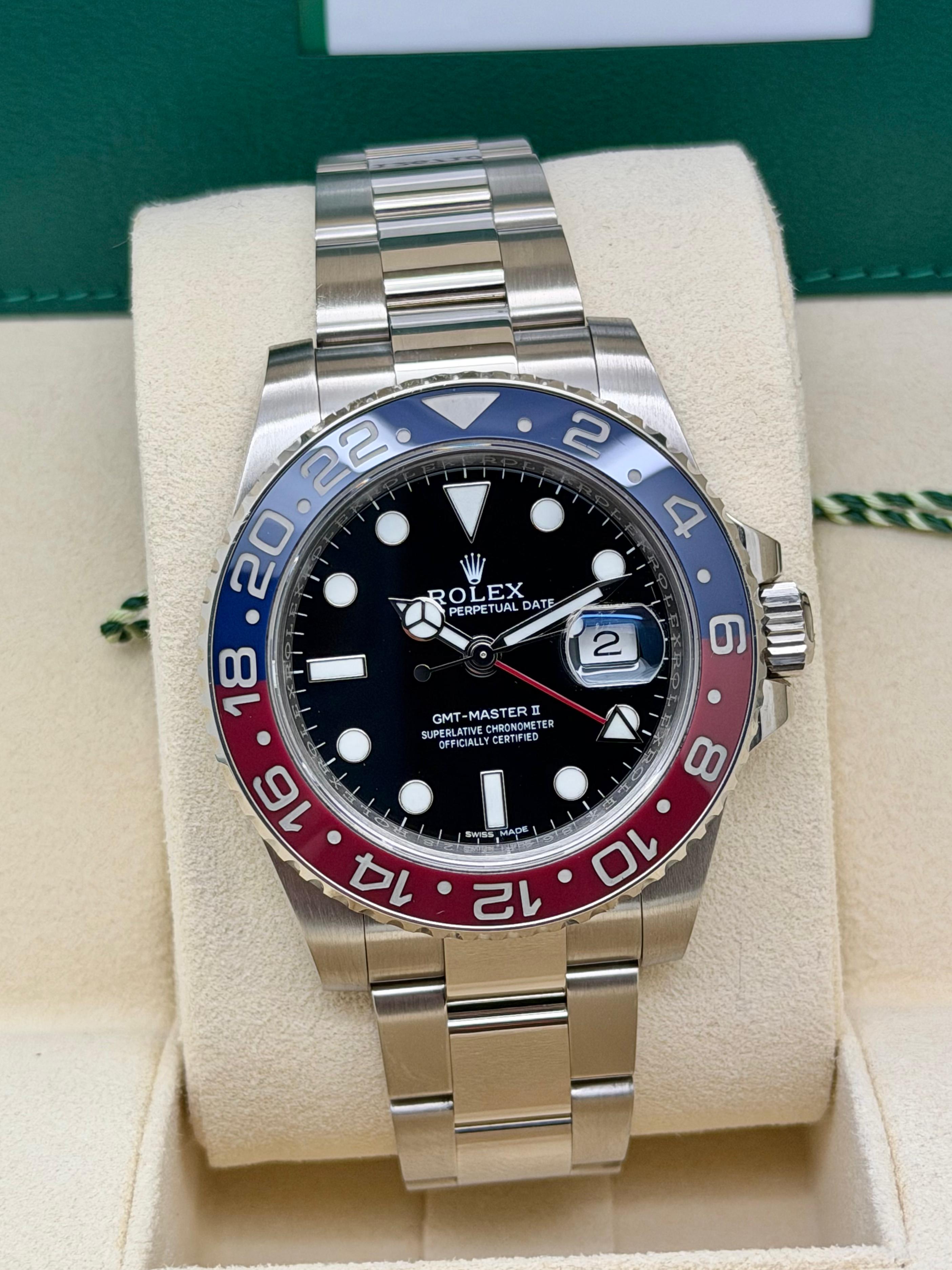 Rolex GMT Master II Pepsi  116719BLRO Oro Bianco Full Set