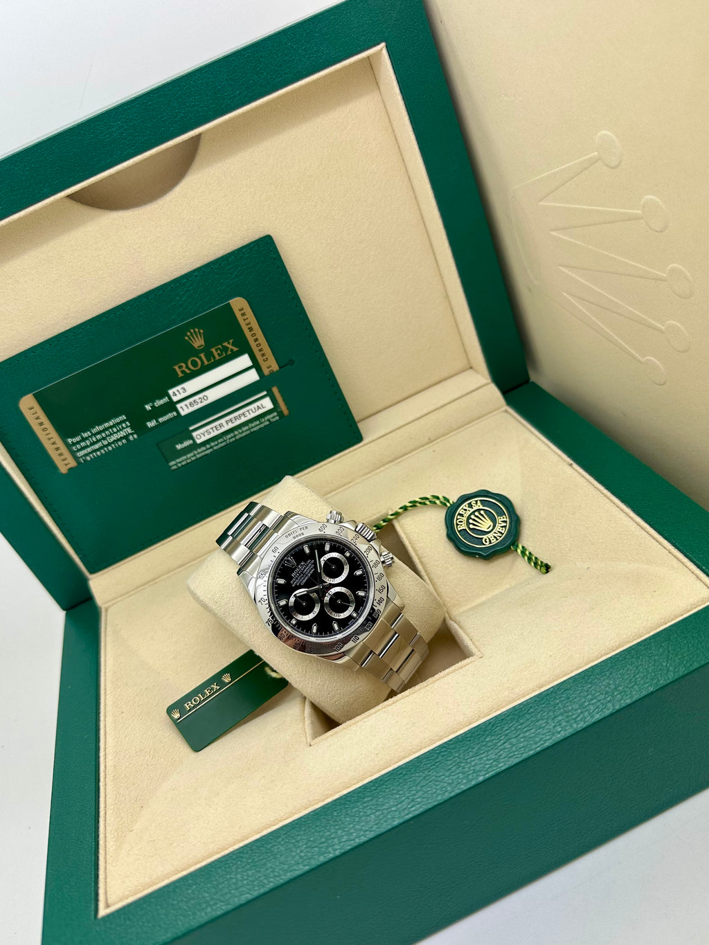 Rolex Daytona acciaio Dial nero Chromalight