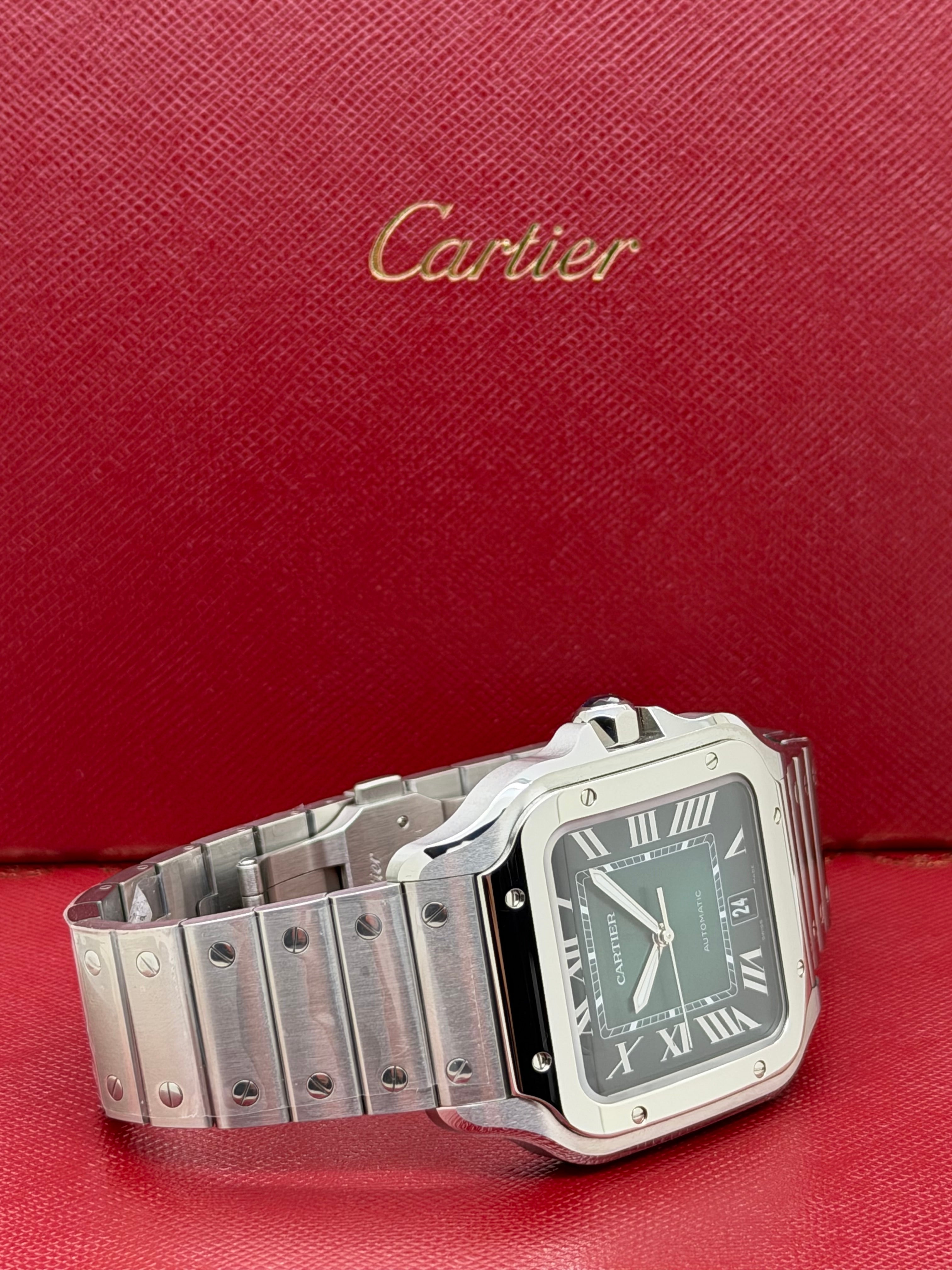 Cartier Santos Green Large Nuovo Full Set 2025