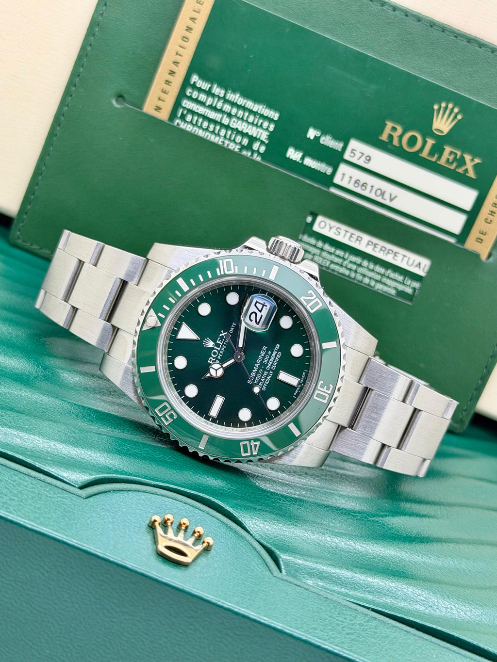 Rolex Submariner Date Hulk 116610LV Full Set