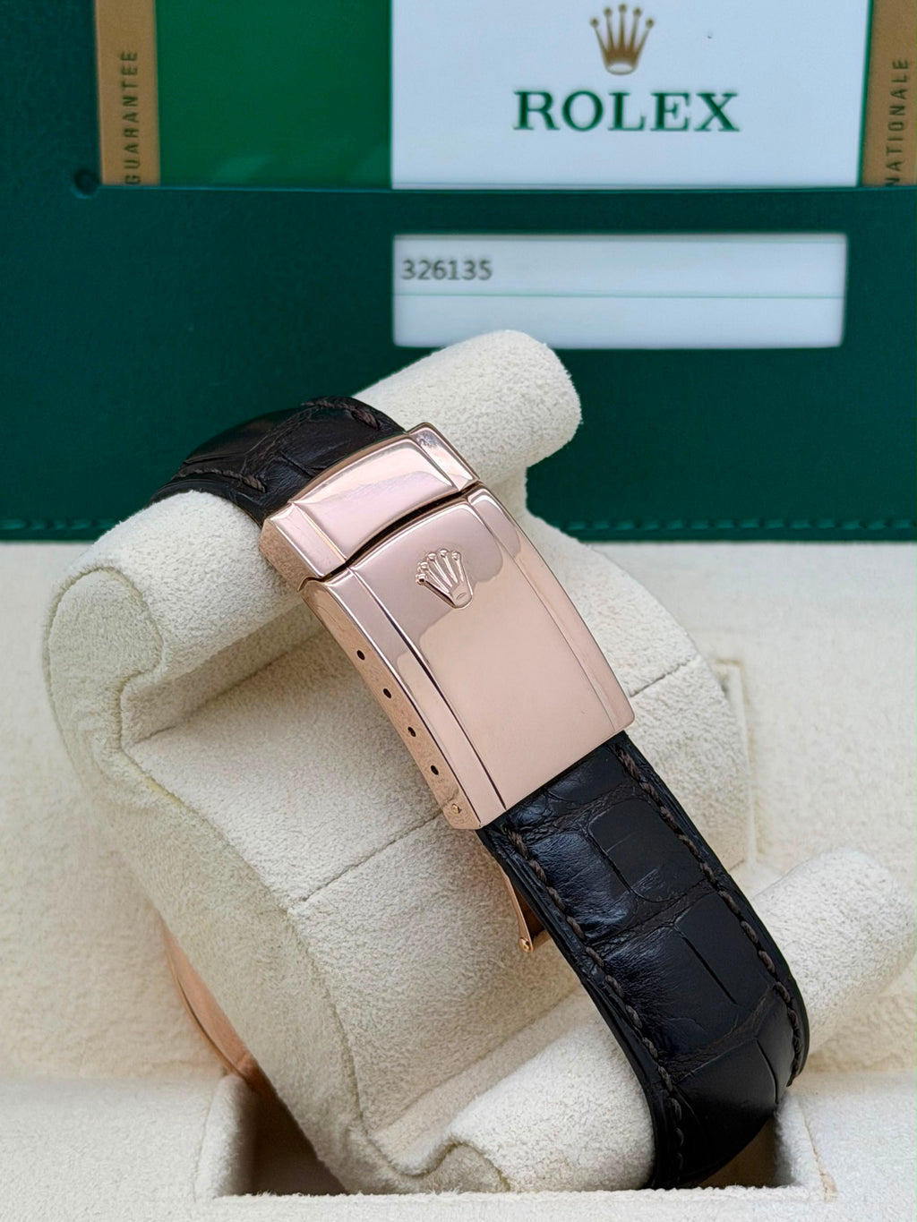 Rolex SkyDweller Everose Chocolate 326135 Full Set