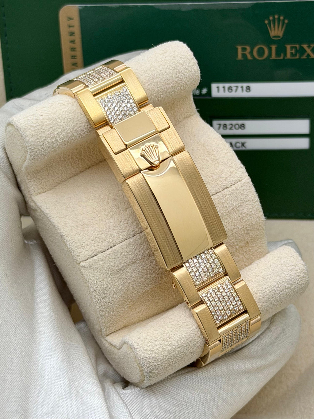 Rolex GMT Master II 116718LN Custom Diamonds Full Set
