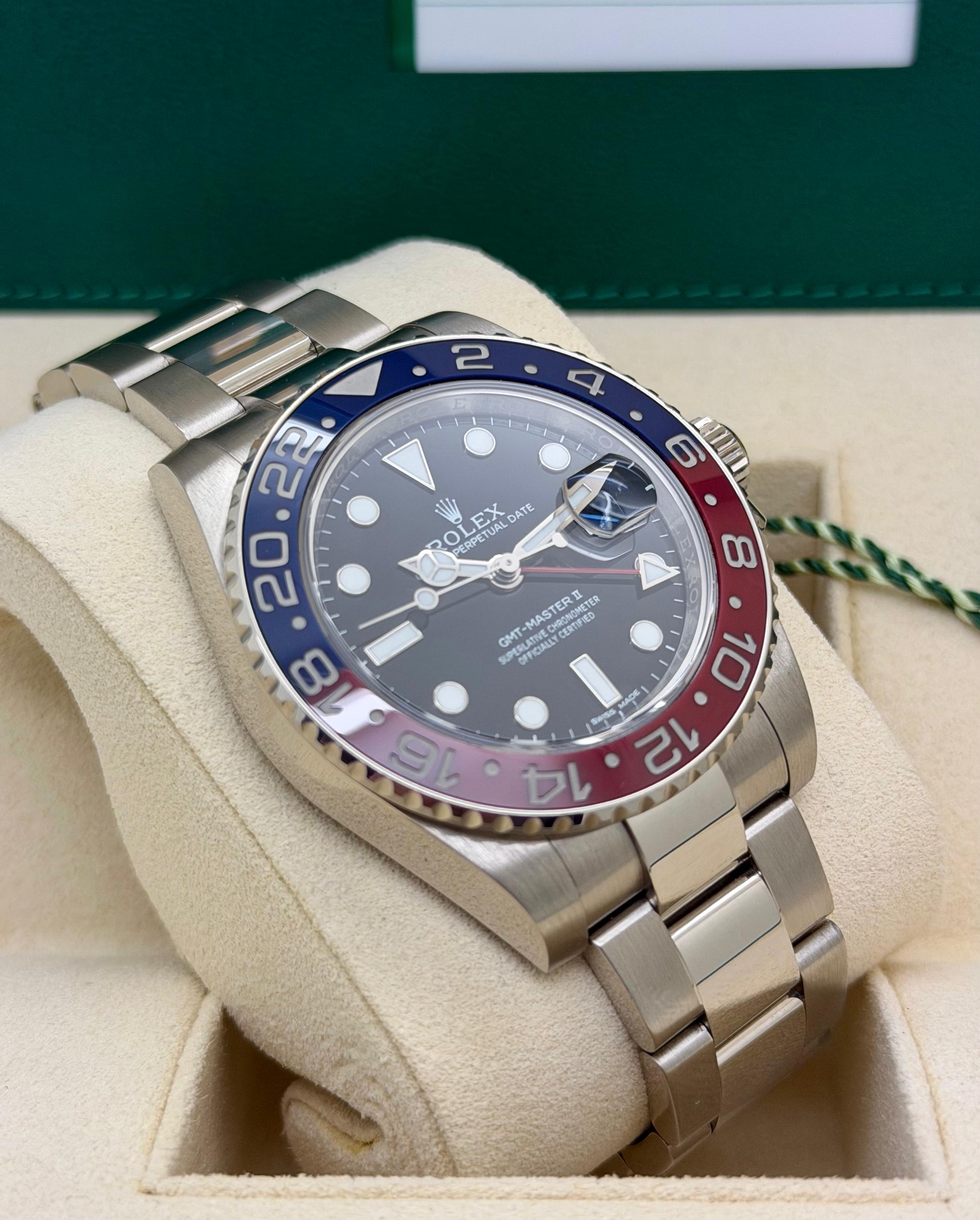 Rolex GMT Master II Pepsi  116719BLRO Oro Bianco Full Set