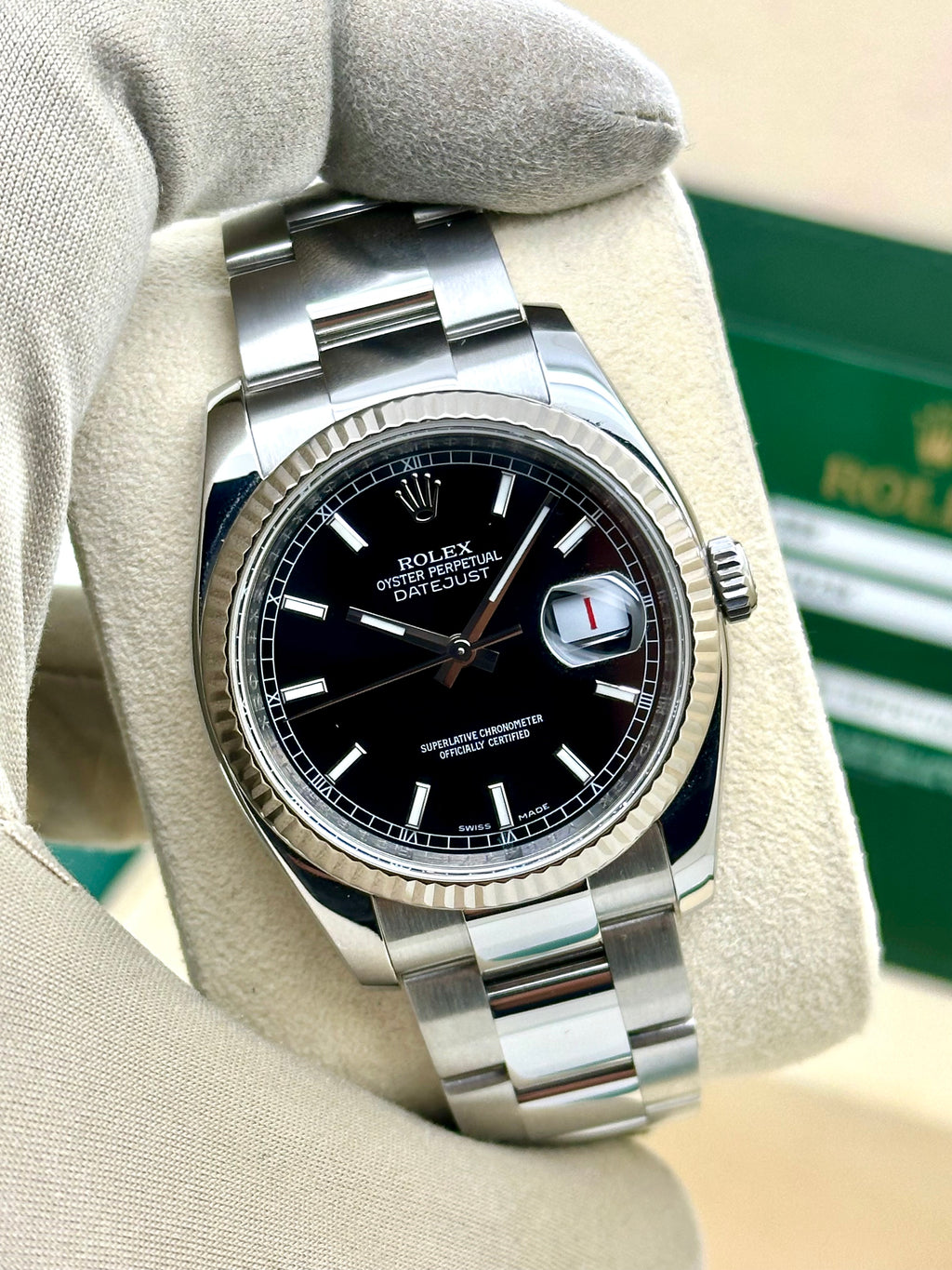 Rolex Datejust 36 acciaio Dial nero