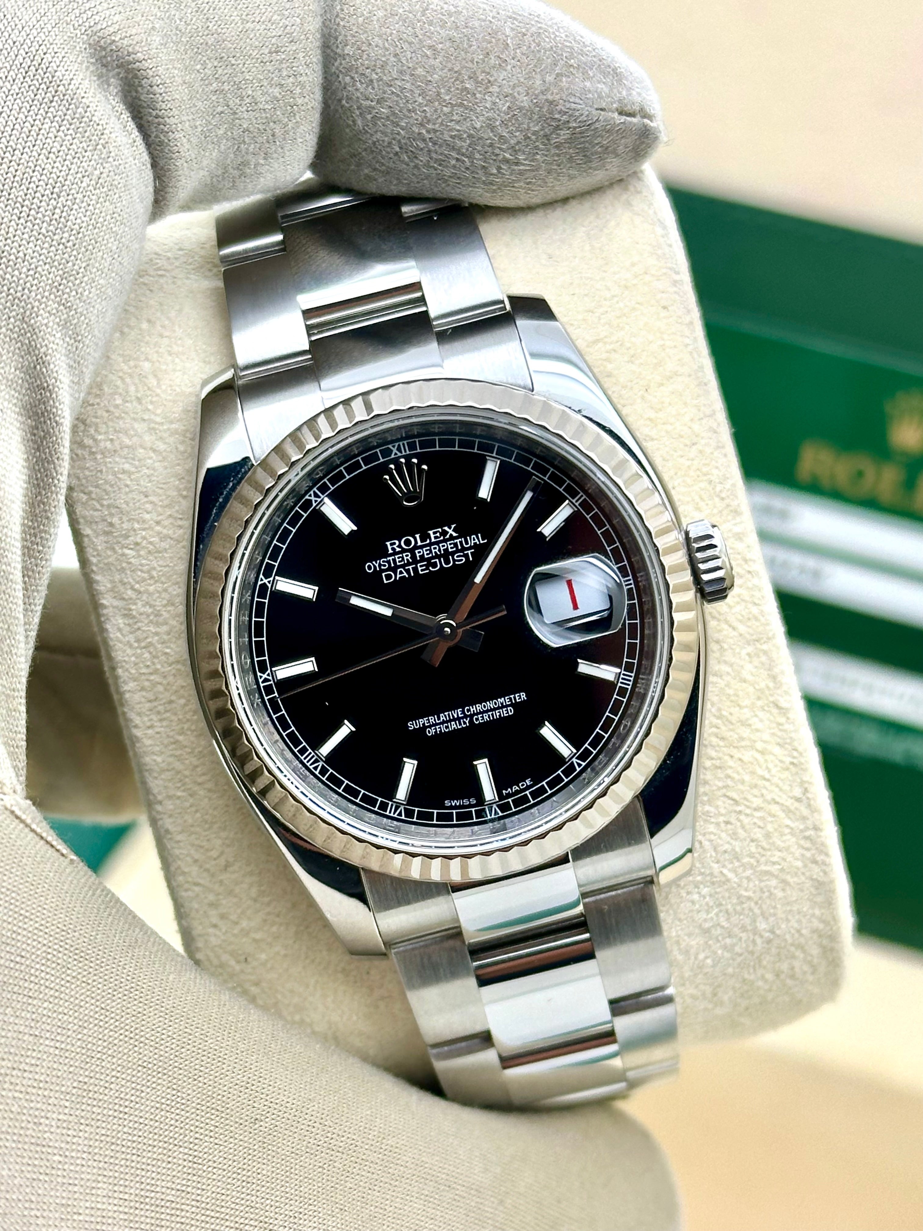 Rolex Datejust 36 acciaio Dial nero
