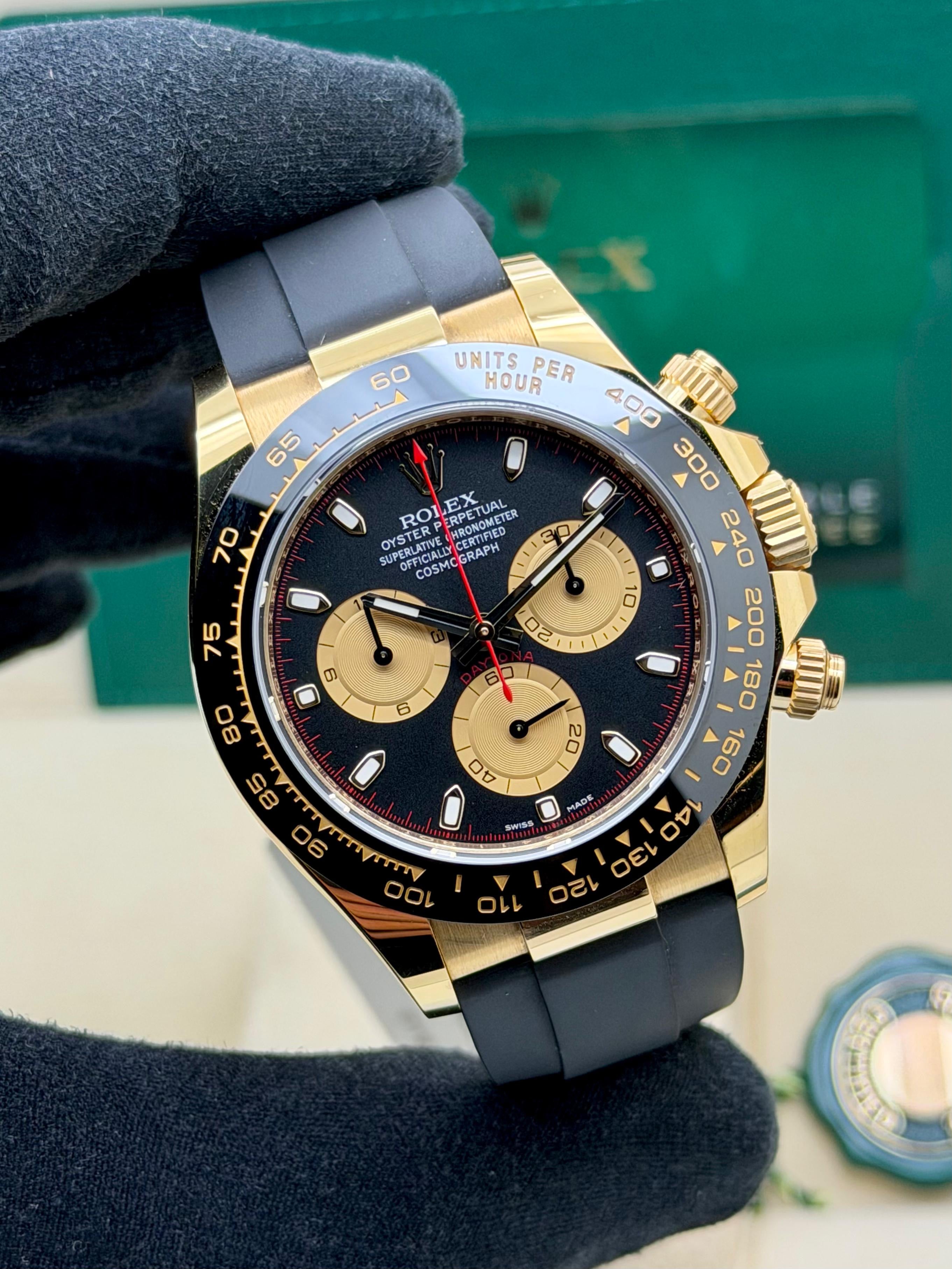 Rolex Daytona Gold18k Oysterflex Paul Newman Full Set