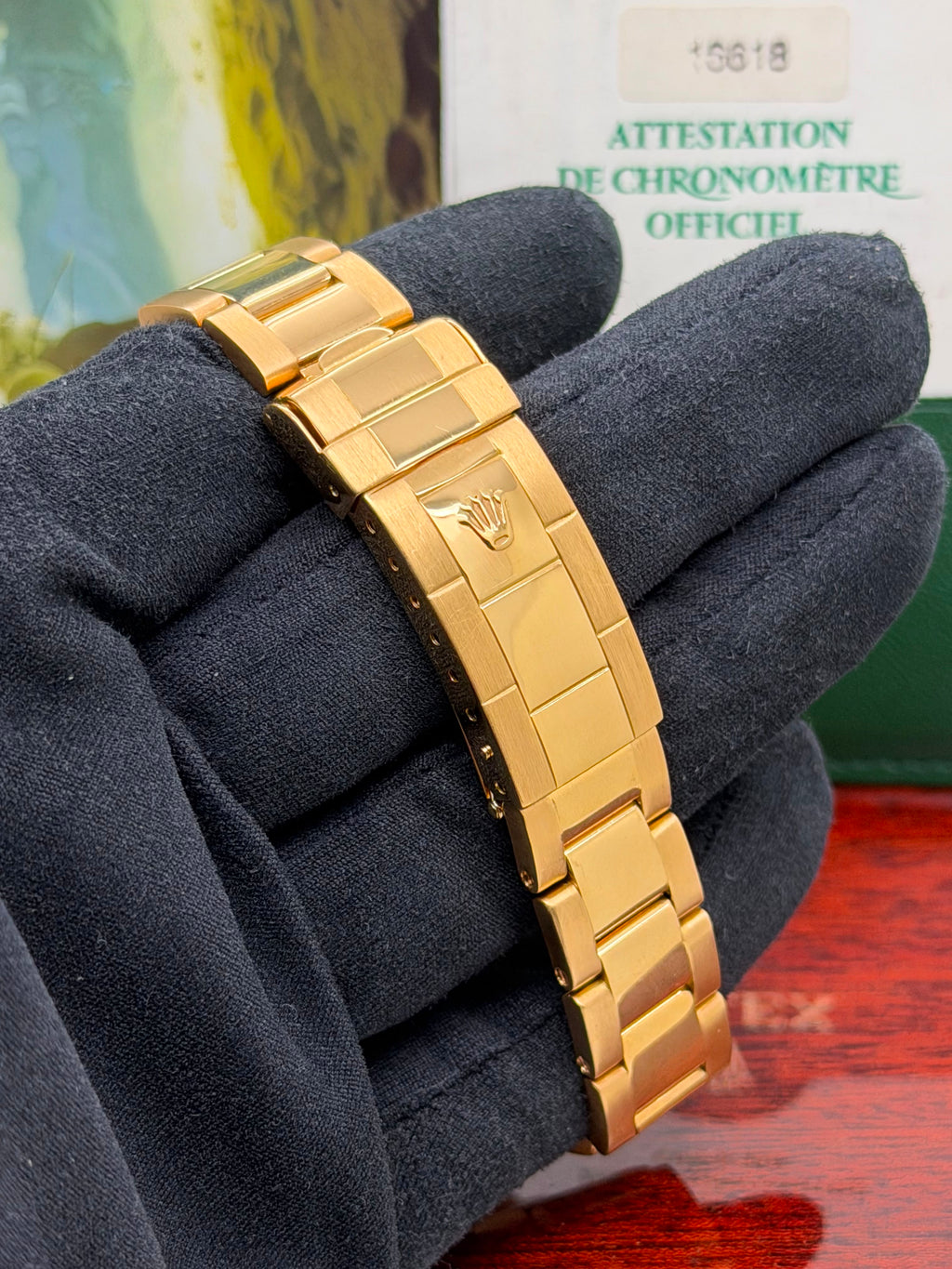 Rolex Submariner Date 16618 Oro 18K Sultan Dial Full Set