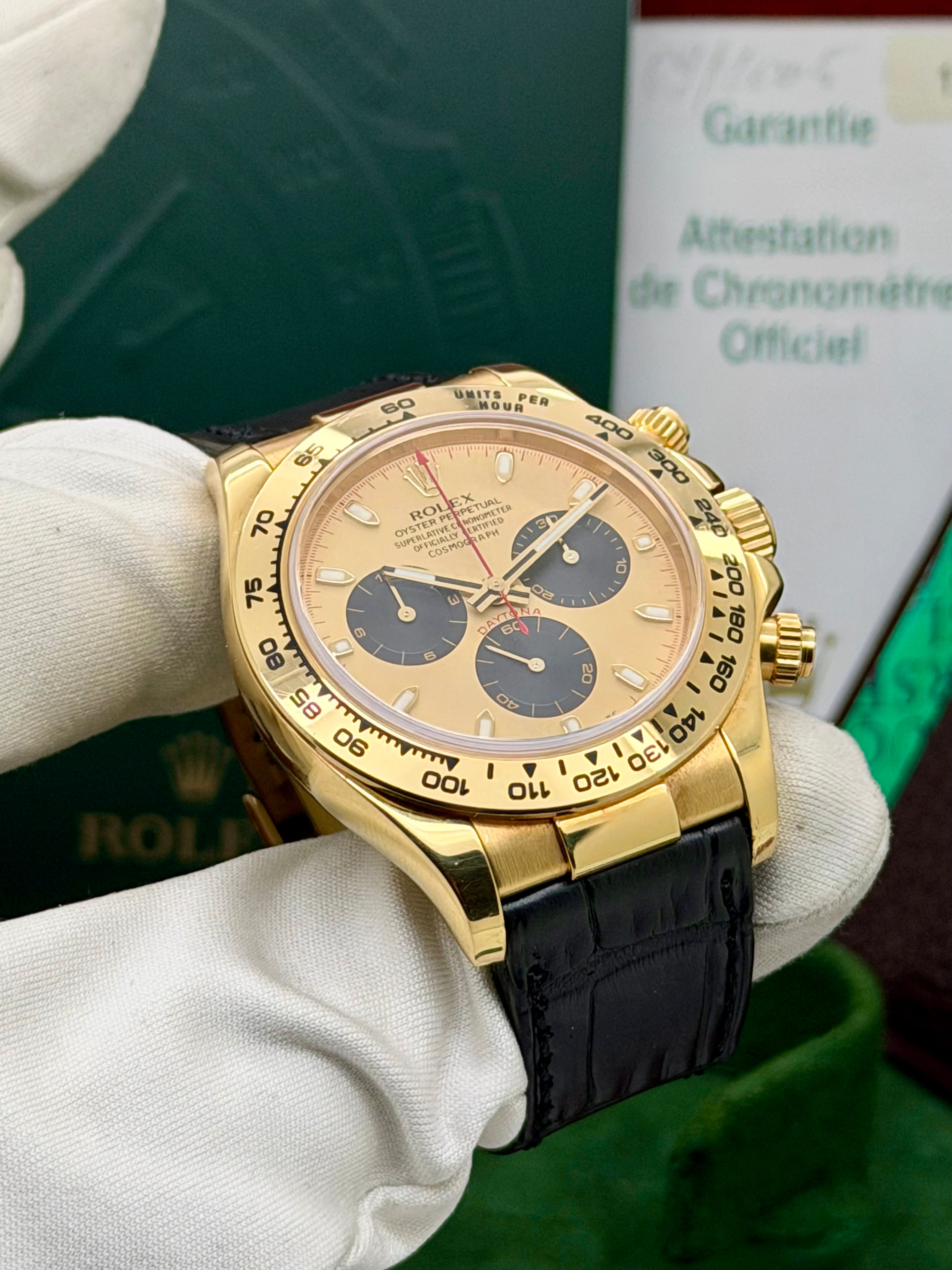 Rolex Daytona 116518 Paul Newman inverso Full Set Never Polished
