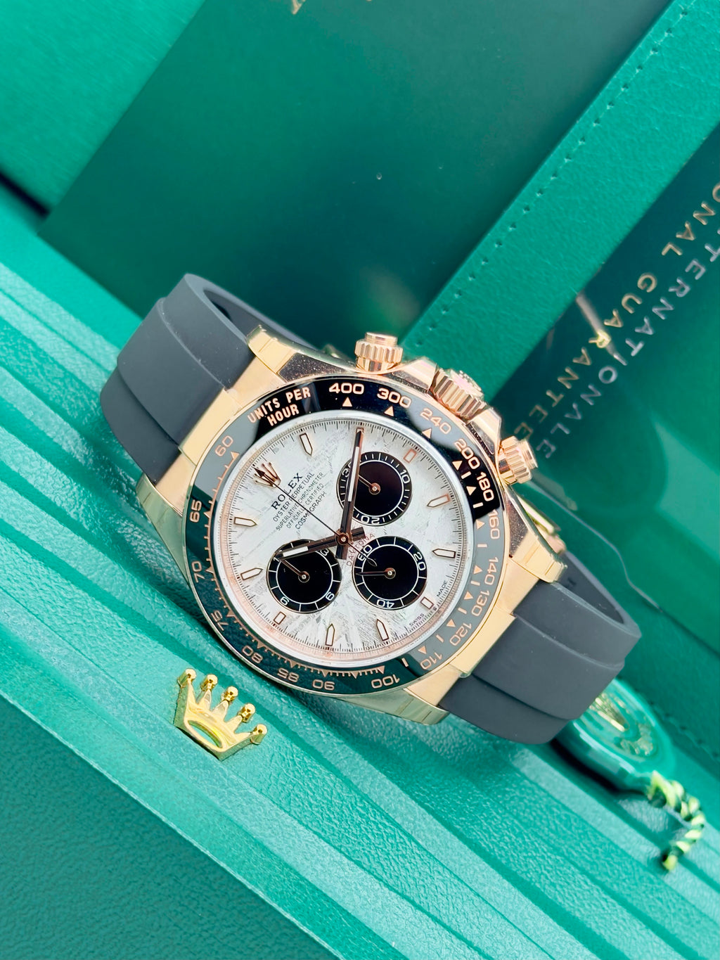 Rolex Daytona Everose Meteorite Oysterflex Ref. 126515LN Full Set Stickers New
