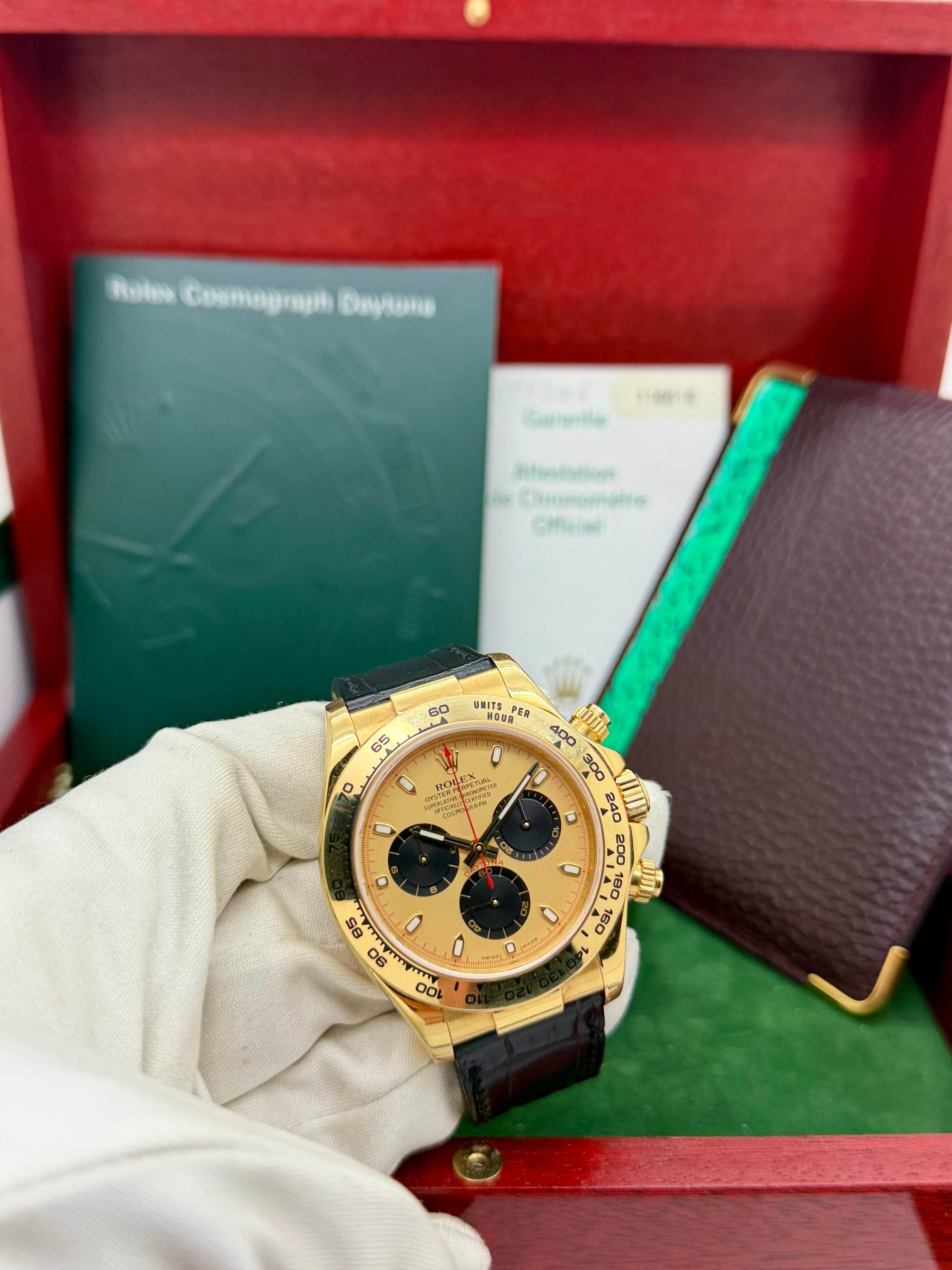 Rolex Daytona 116518 Paul Newman inverso Full Set Never Polished