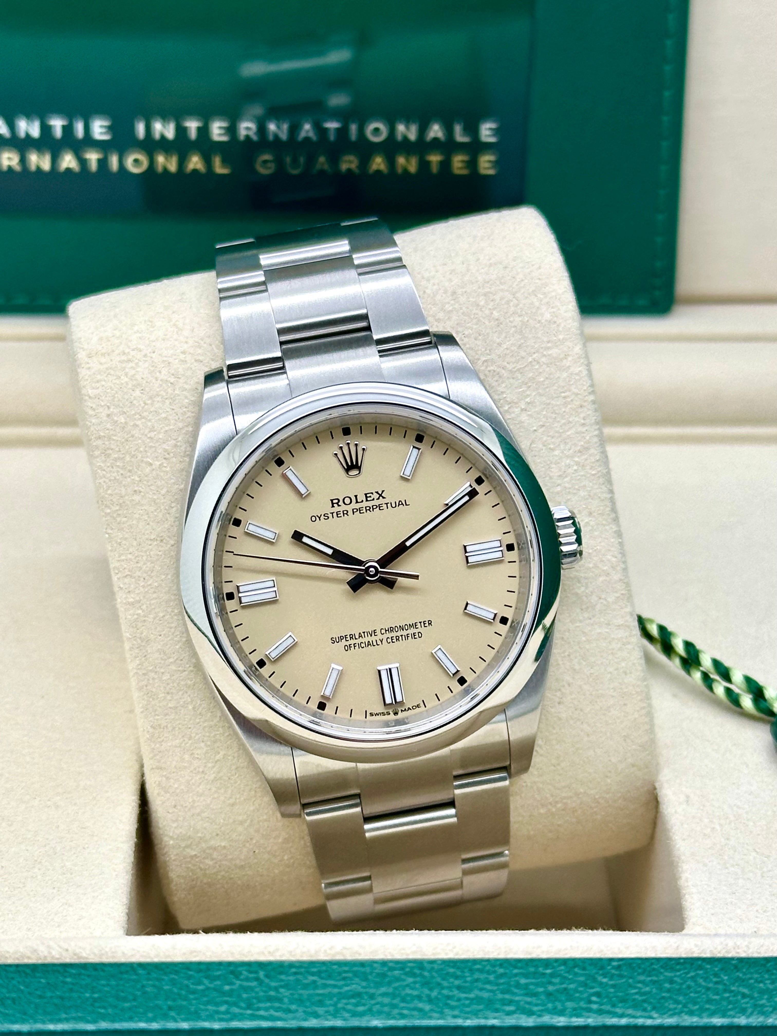Rolex Oyster Perpetual Beige Nuovo