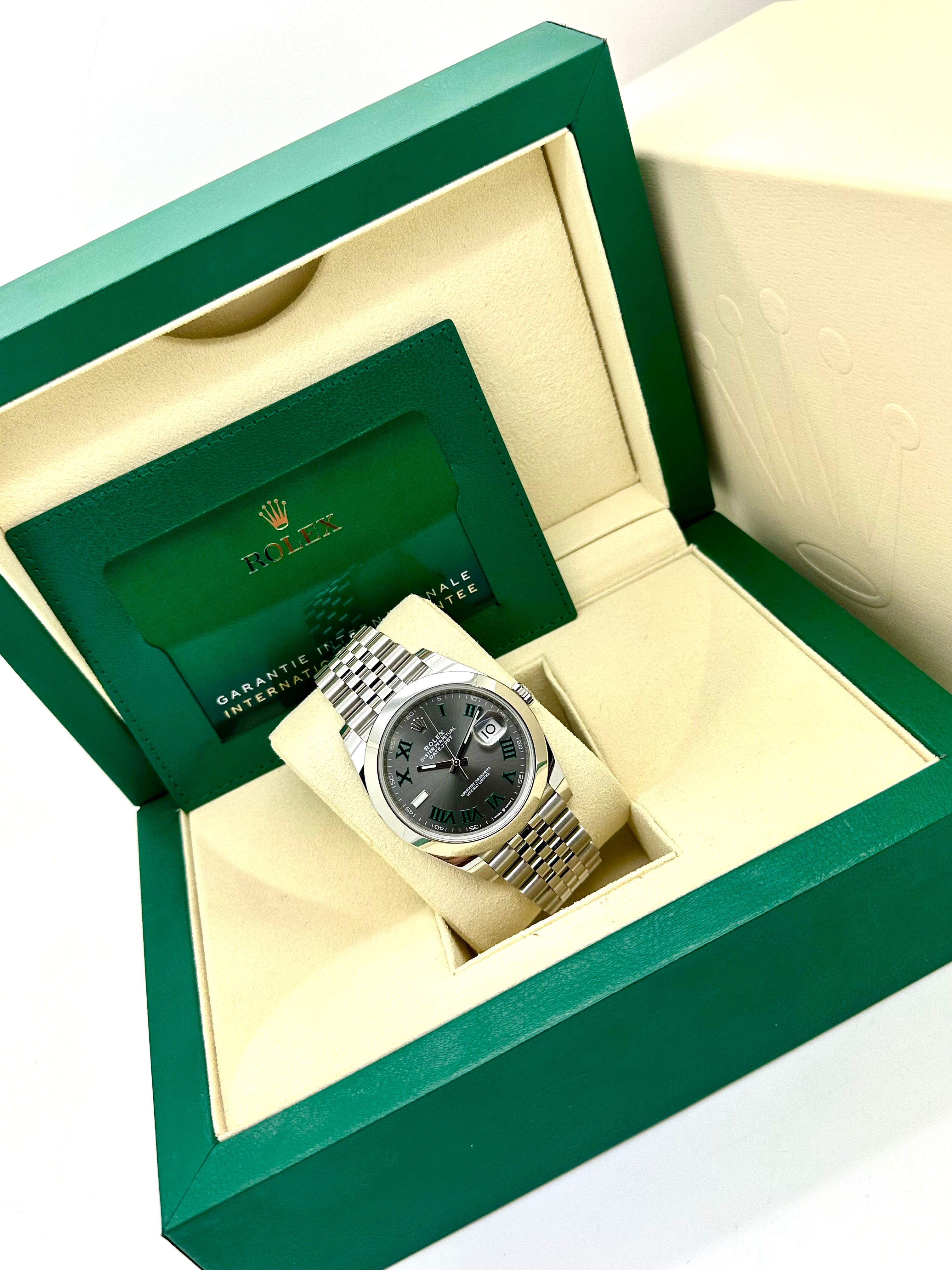 Rolex Datejust 41 Wimbledon 126300 Full Set