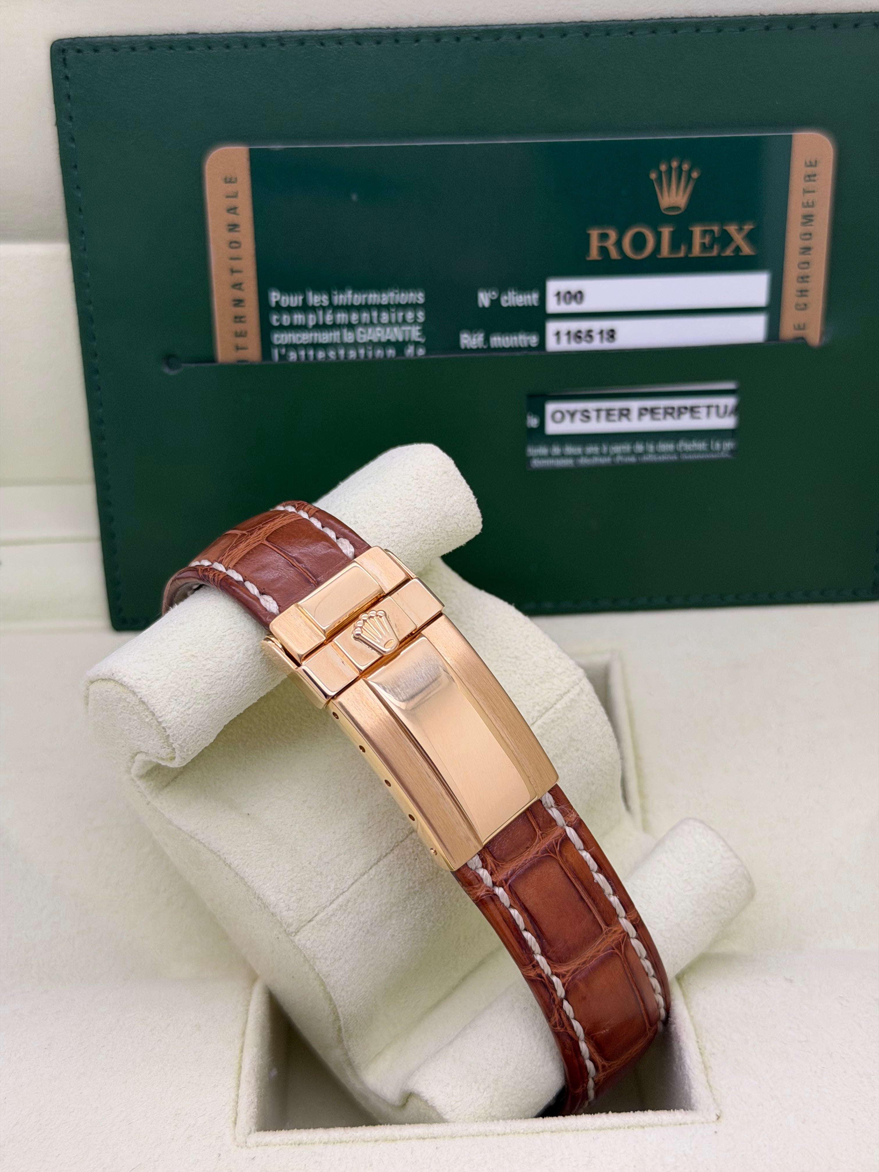 Rolex Daytona Oro 18k 116518 Full Set Racing Dial