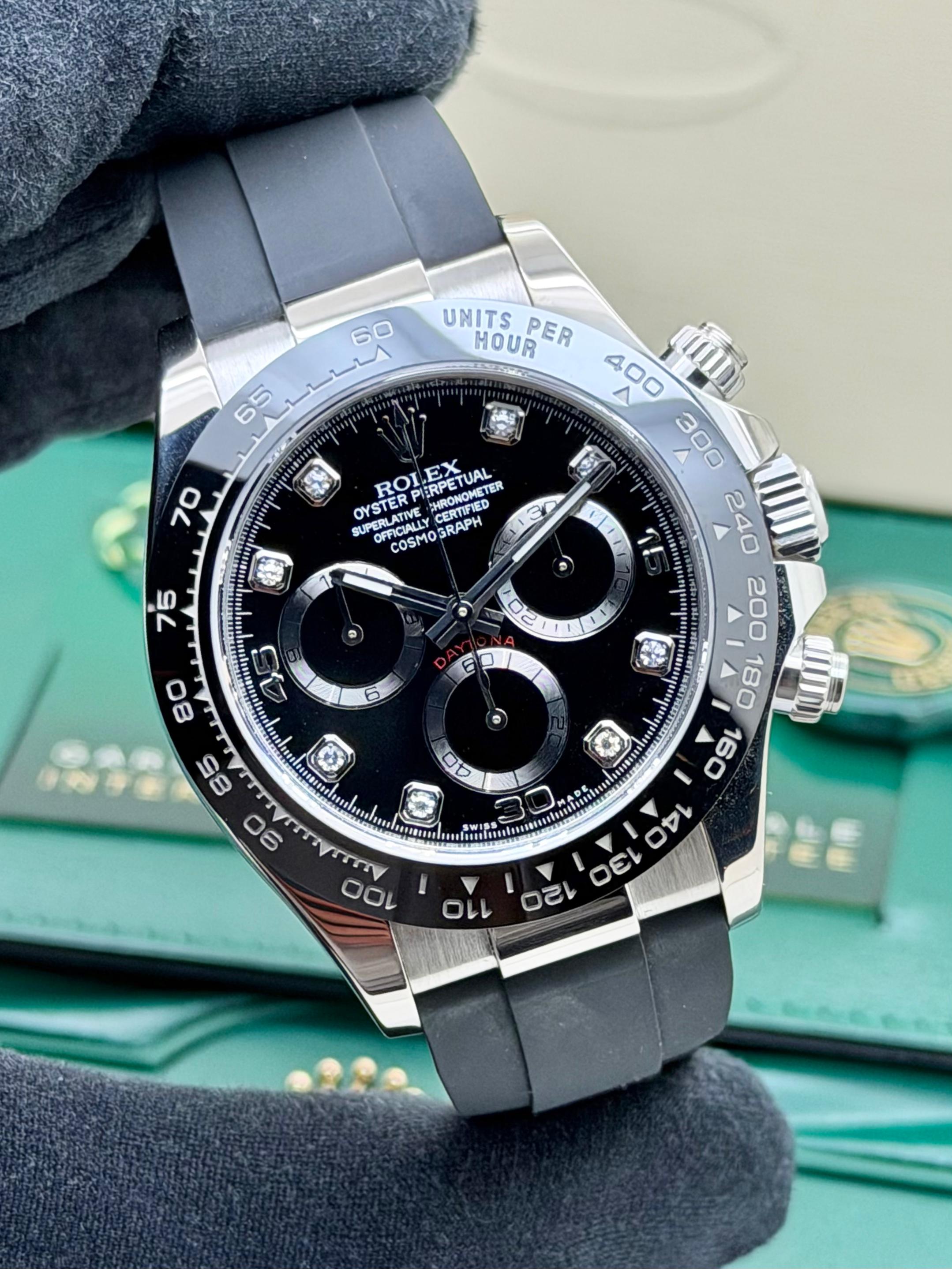 Rolex Daytona Gold18k Oysterflex Nero Brilli 116519LN Full Set
