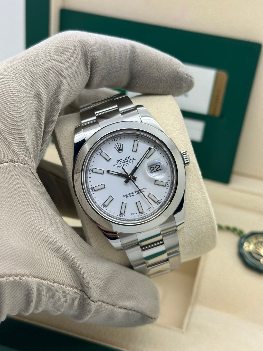 Rolex Datejust 41 dial Bianco