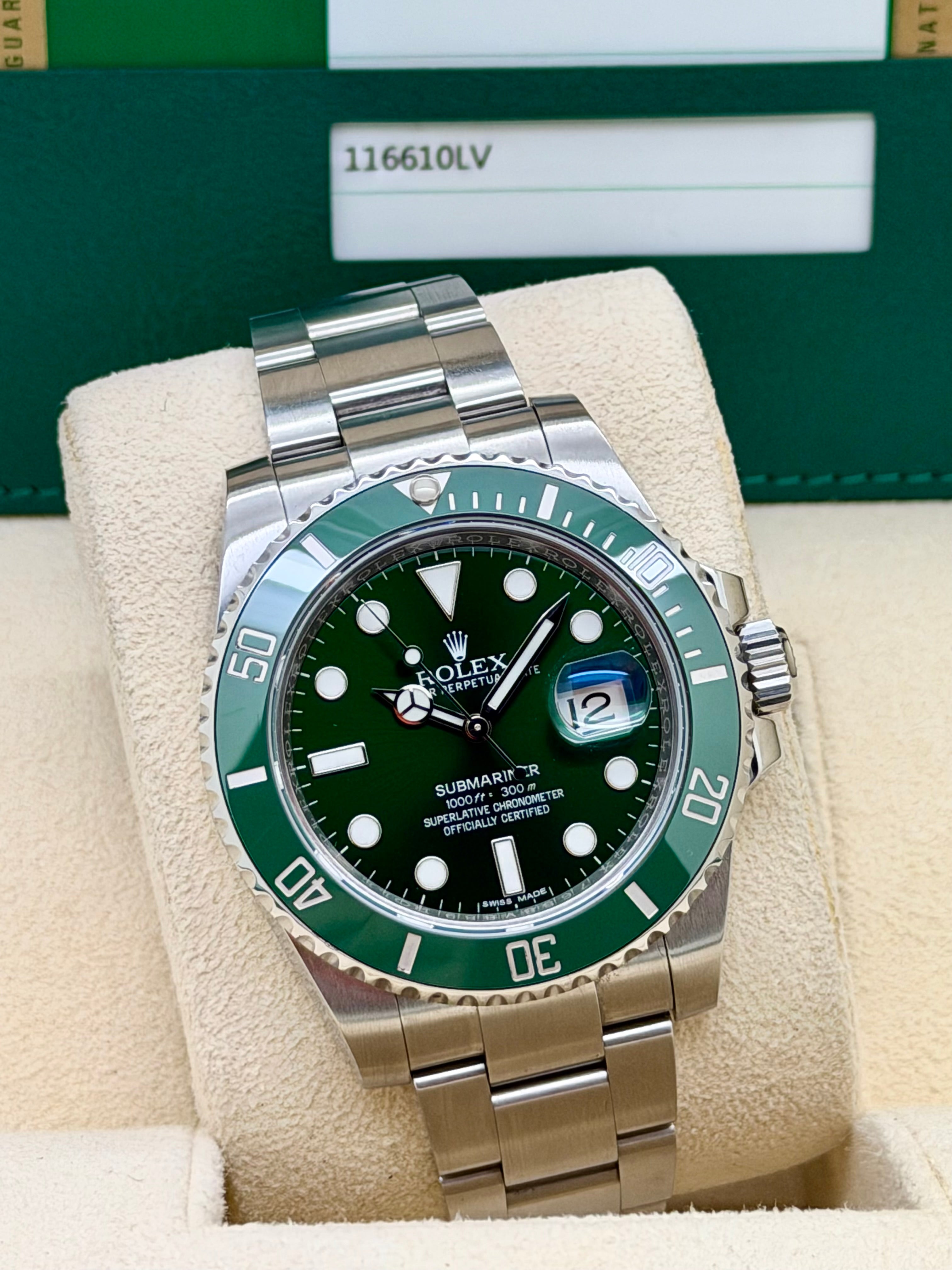 Rolex Submariner Date Hulk 116610LV Full Set