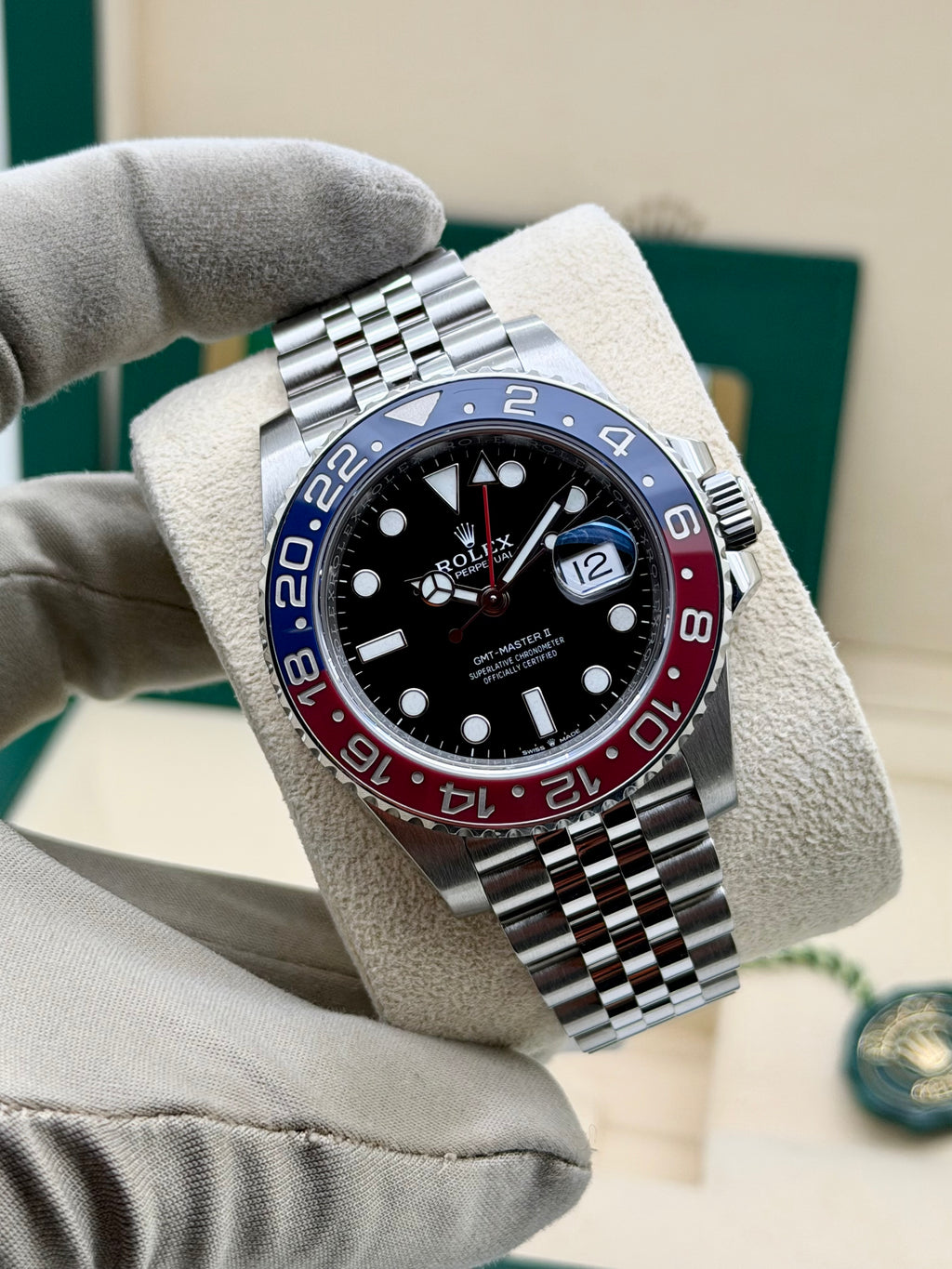 Rolex GMT Master II Pepsi Jubilee 126710BLRO MK1 Full Set