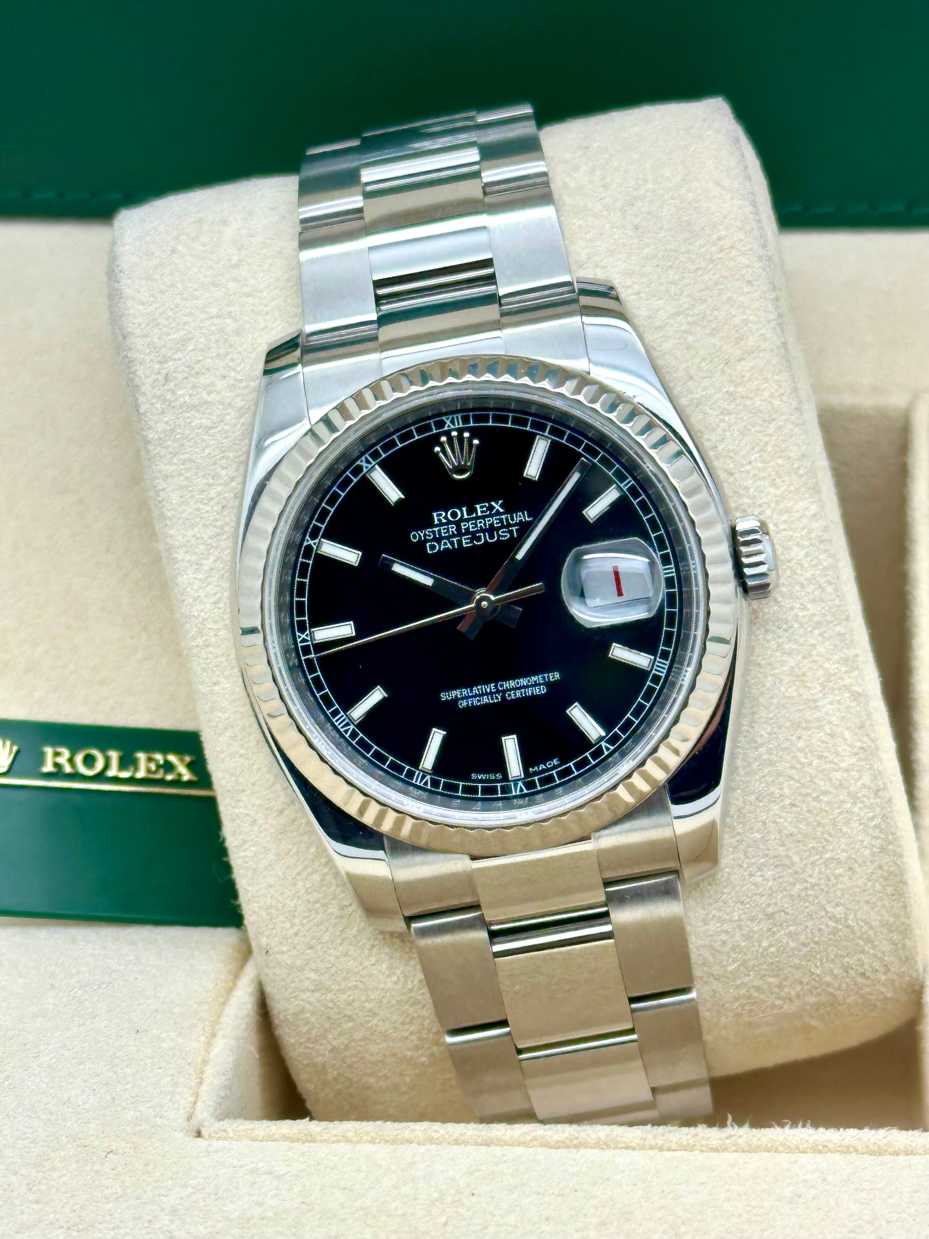 Rolex Datejust 36 acciaio Dial nero