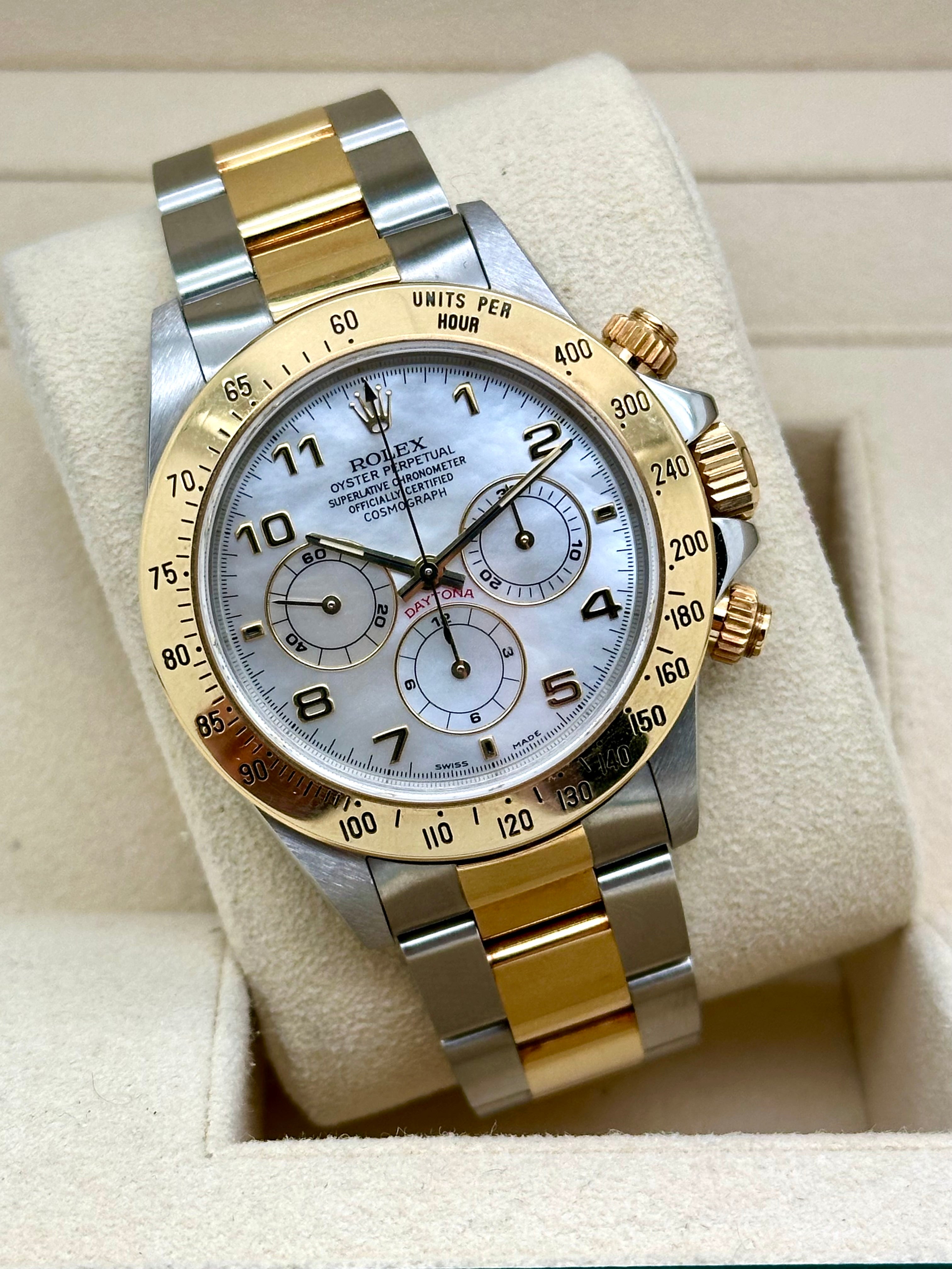 Rolex Daytona Zenith 16523 Mop Dial Full Set