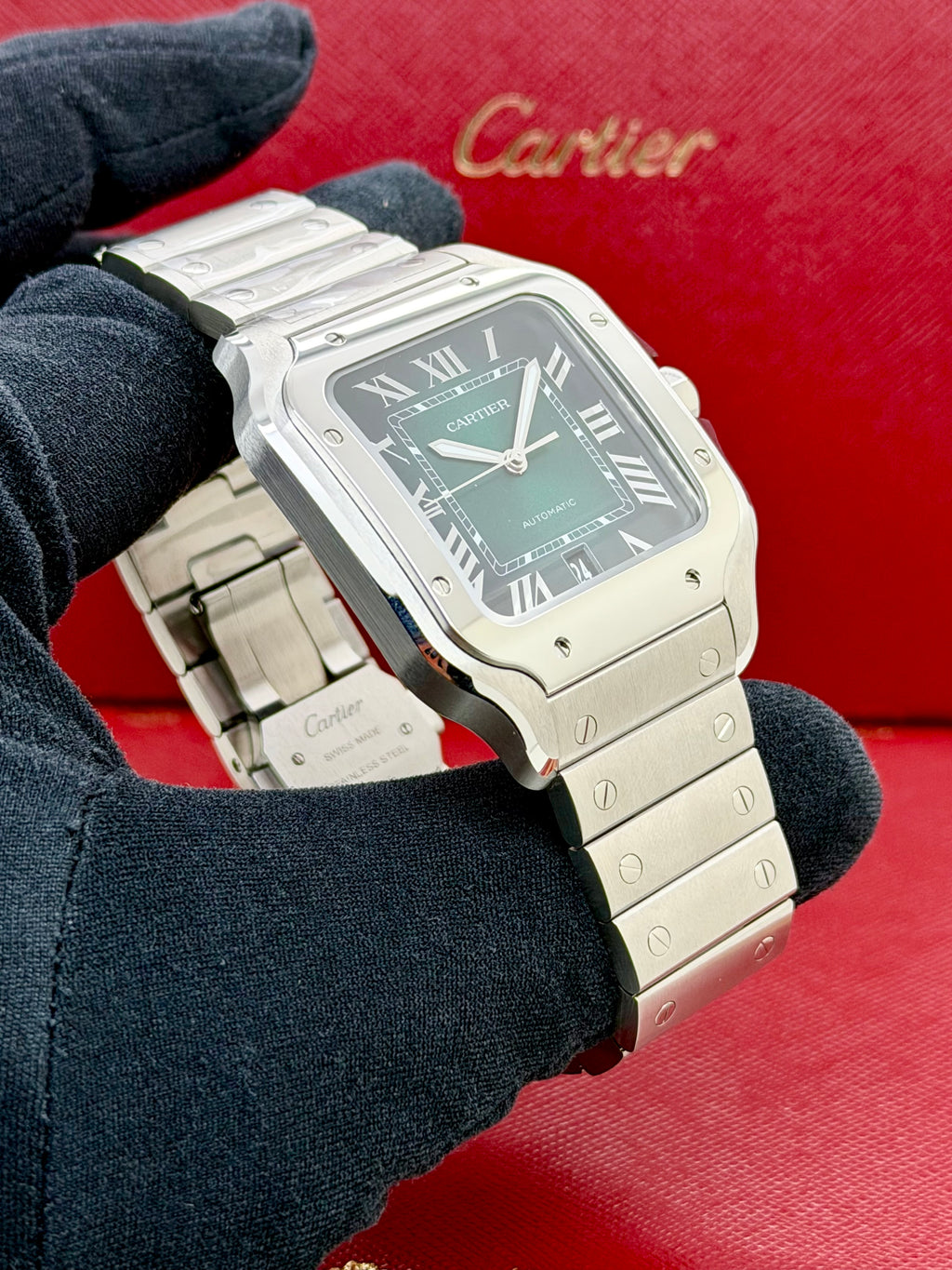 Cartier Santos Green Large Nuovo Full Set 2025