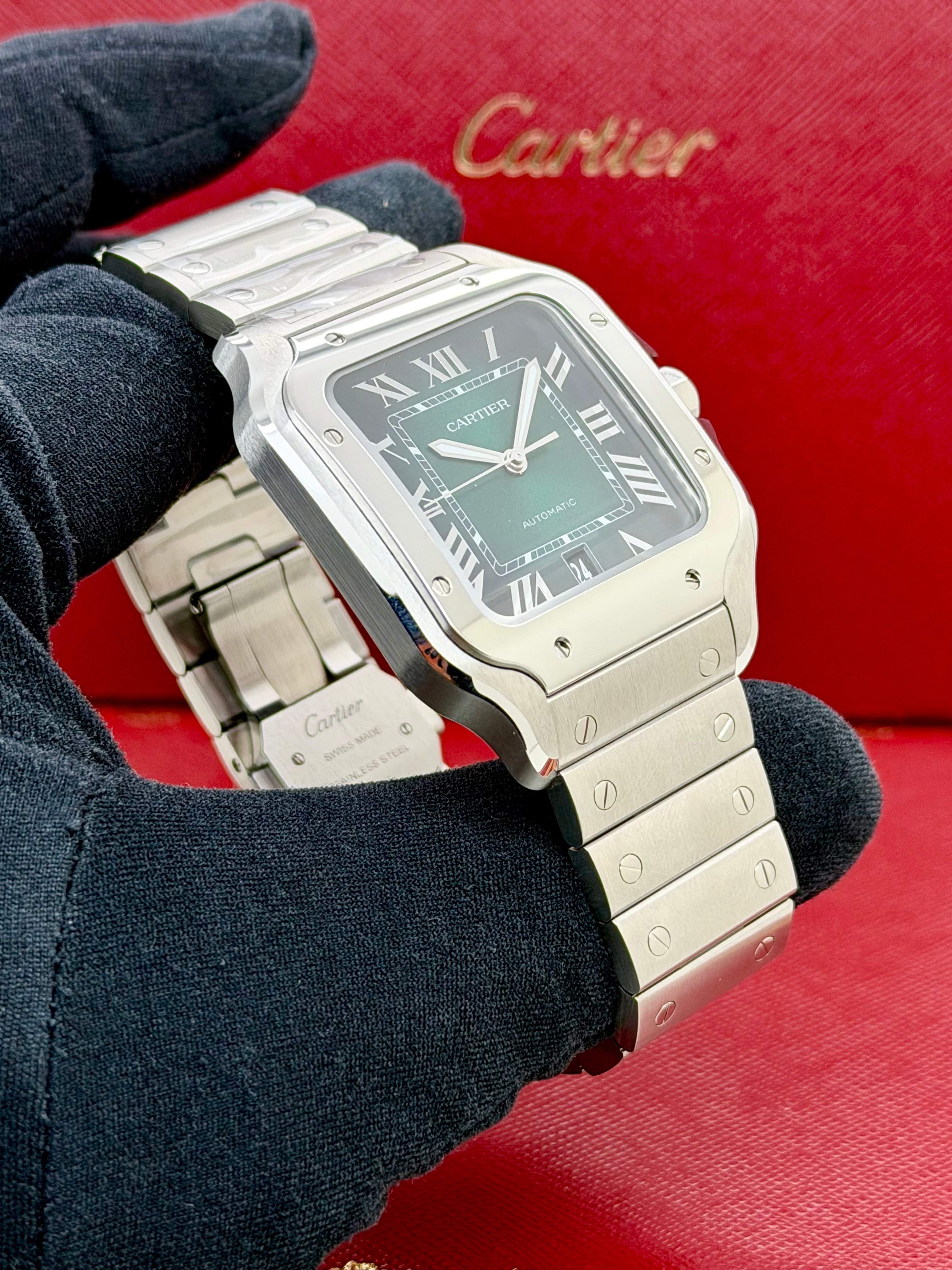 Cartier Santos Green Large Nuovo Full Set 2025