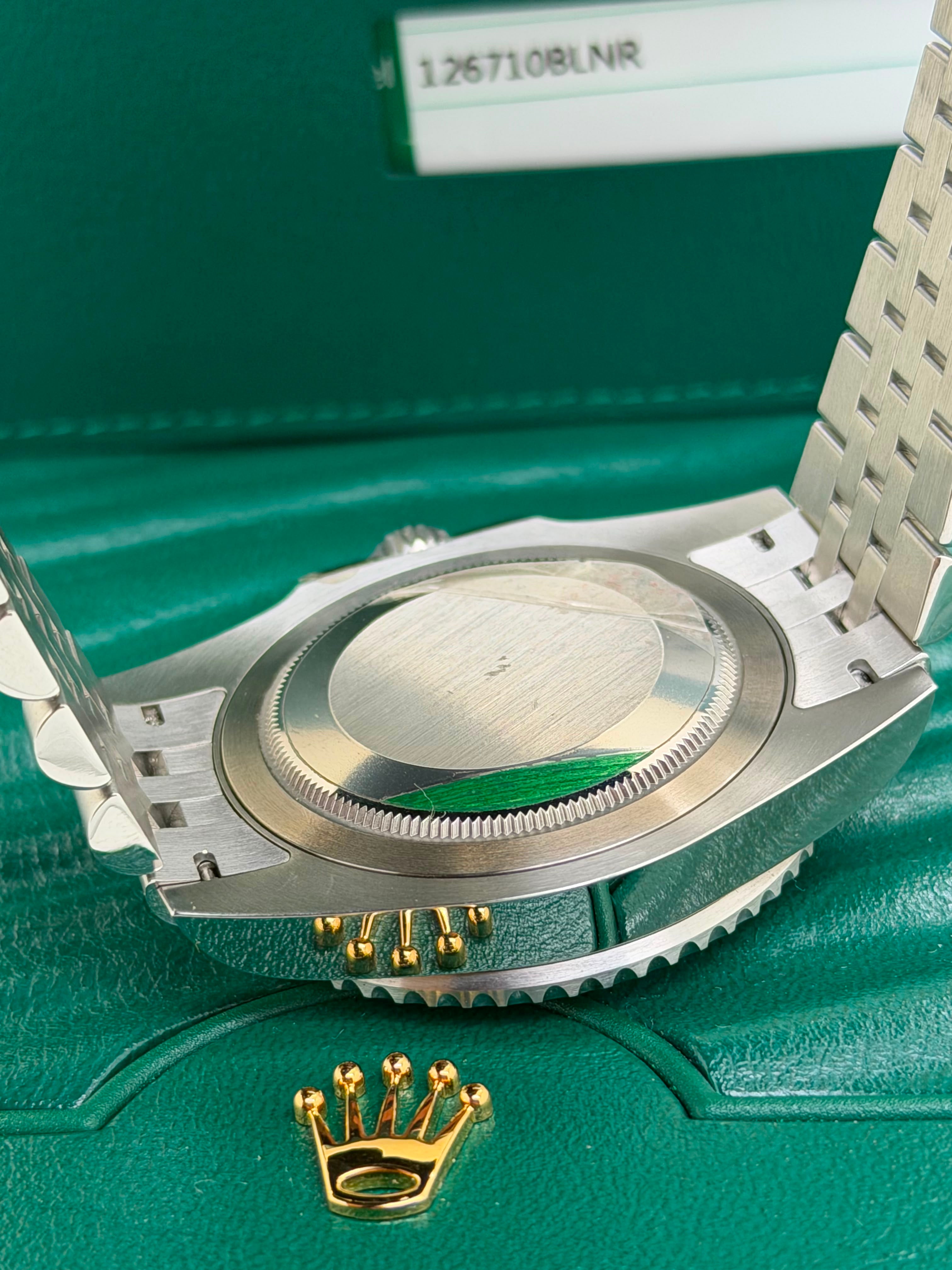 Rolex GMT Master II Batman 126710BLNR Jubilee Parziali Pellicole