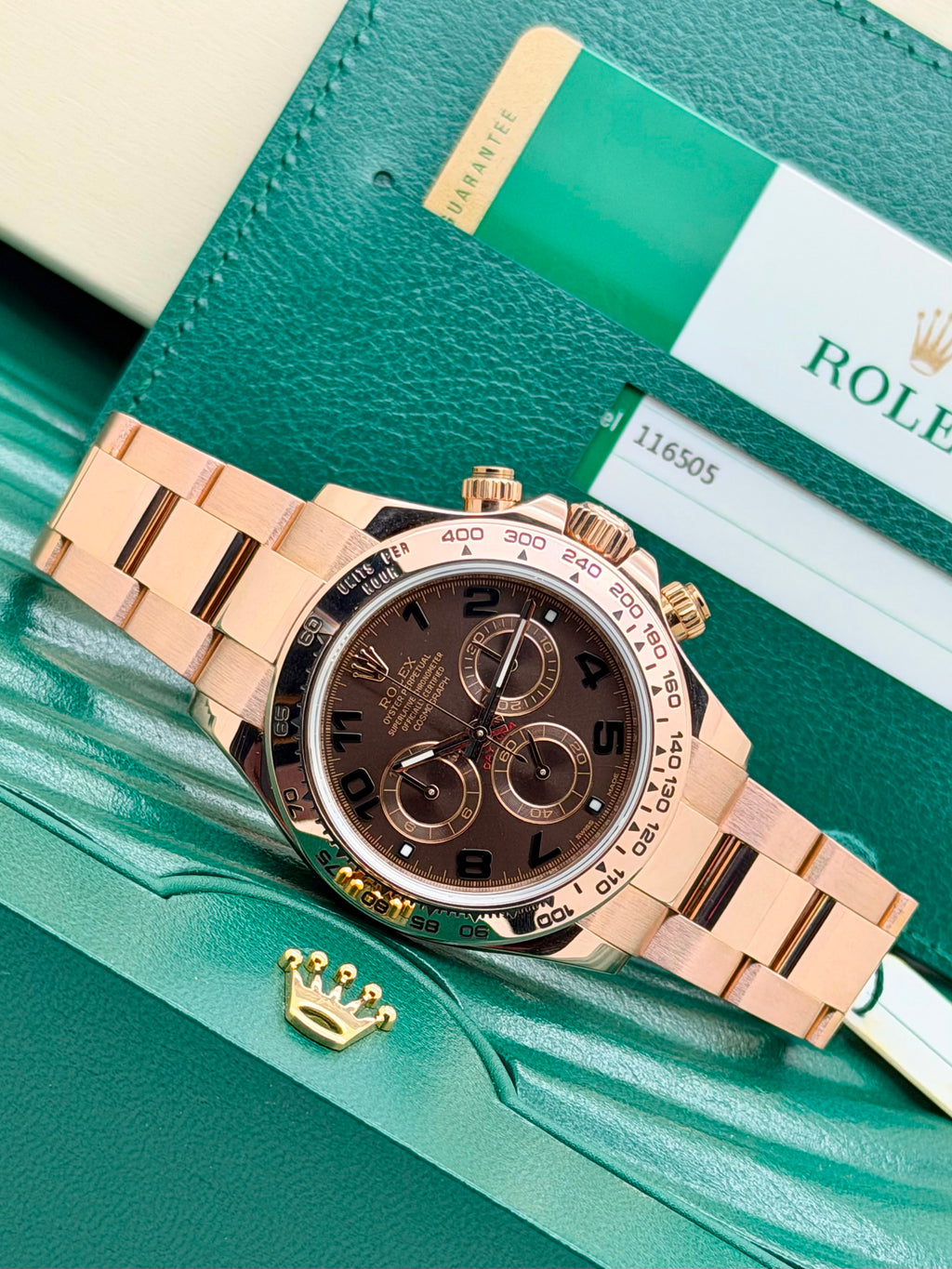 Rolex Daytona Everose 116505 Chocolate Dial Arabic