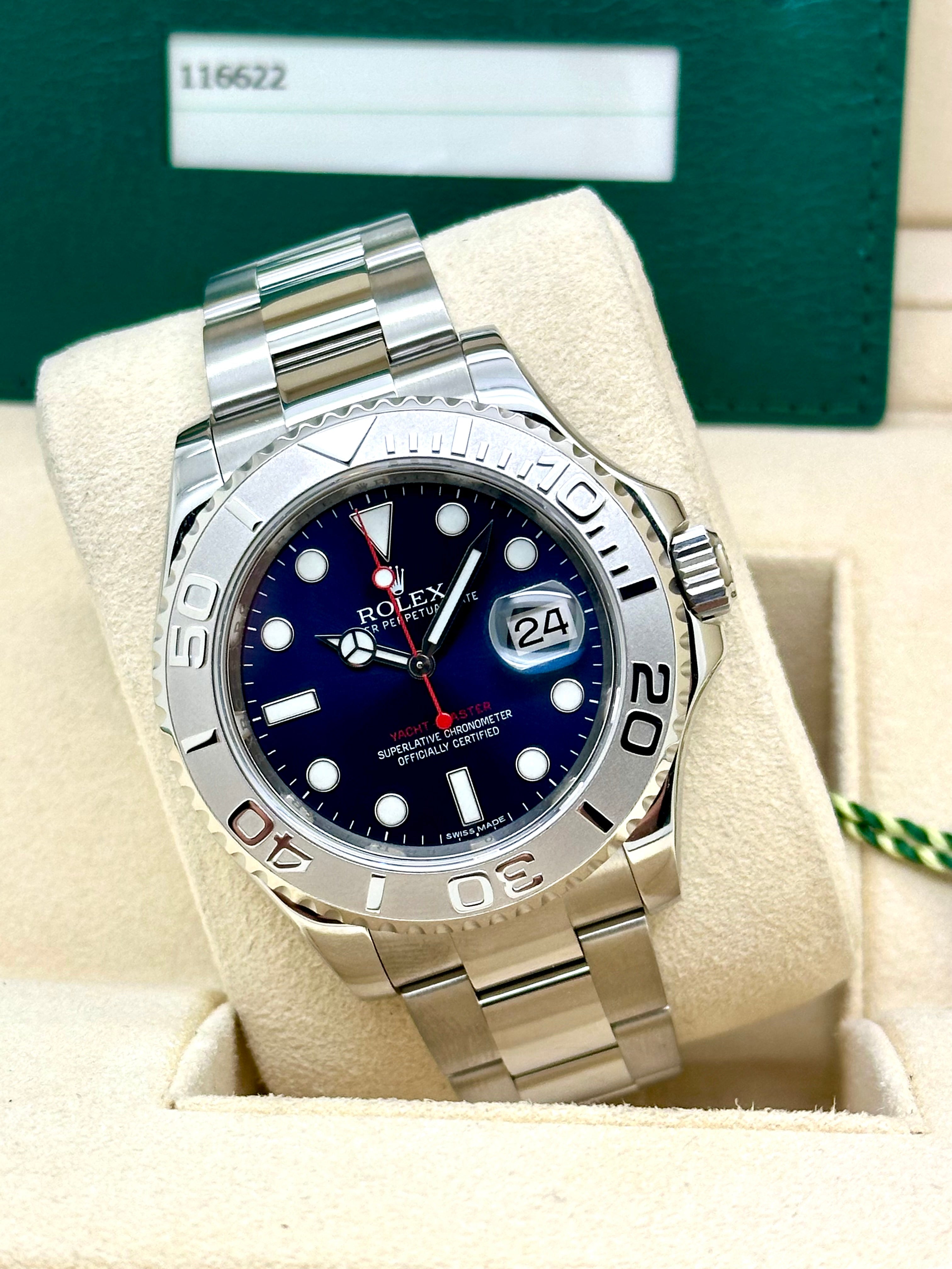 Rolex YachtMaster Blu Dial