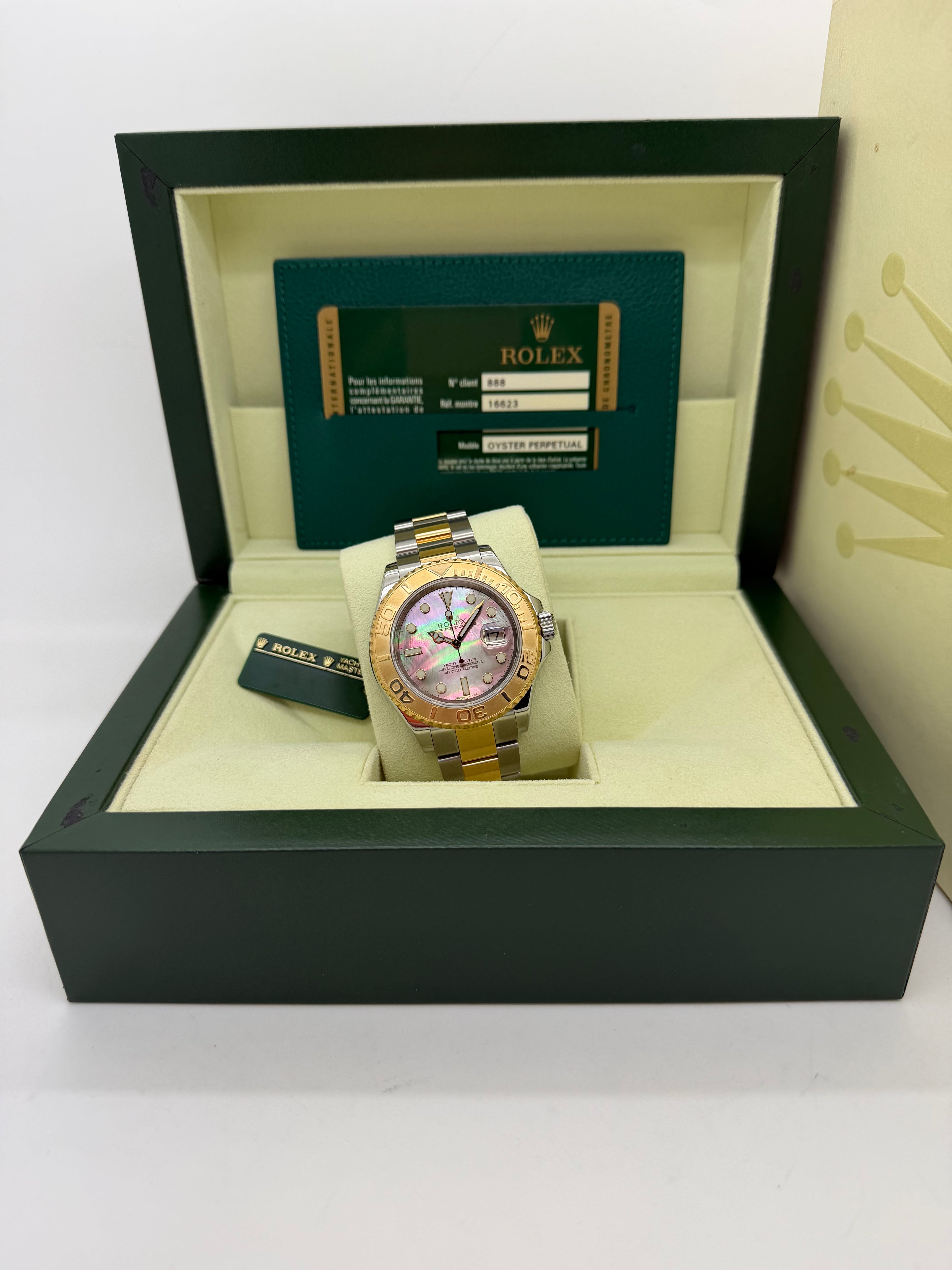 Rolex Yacht Master Mop Dial 16623 Full Set