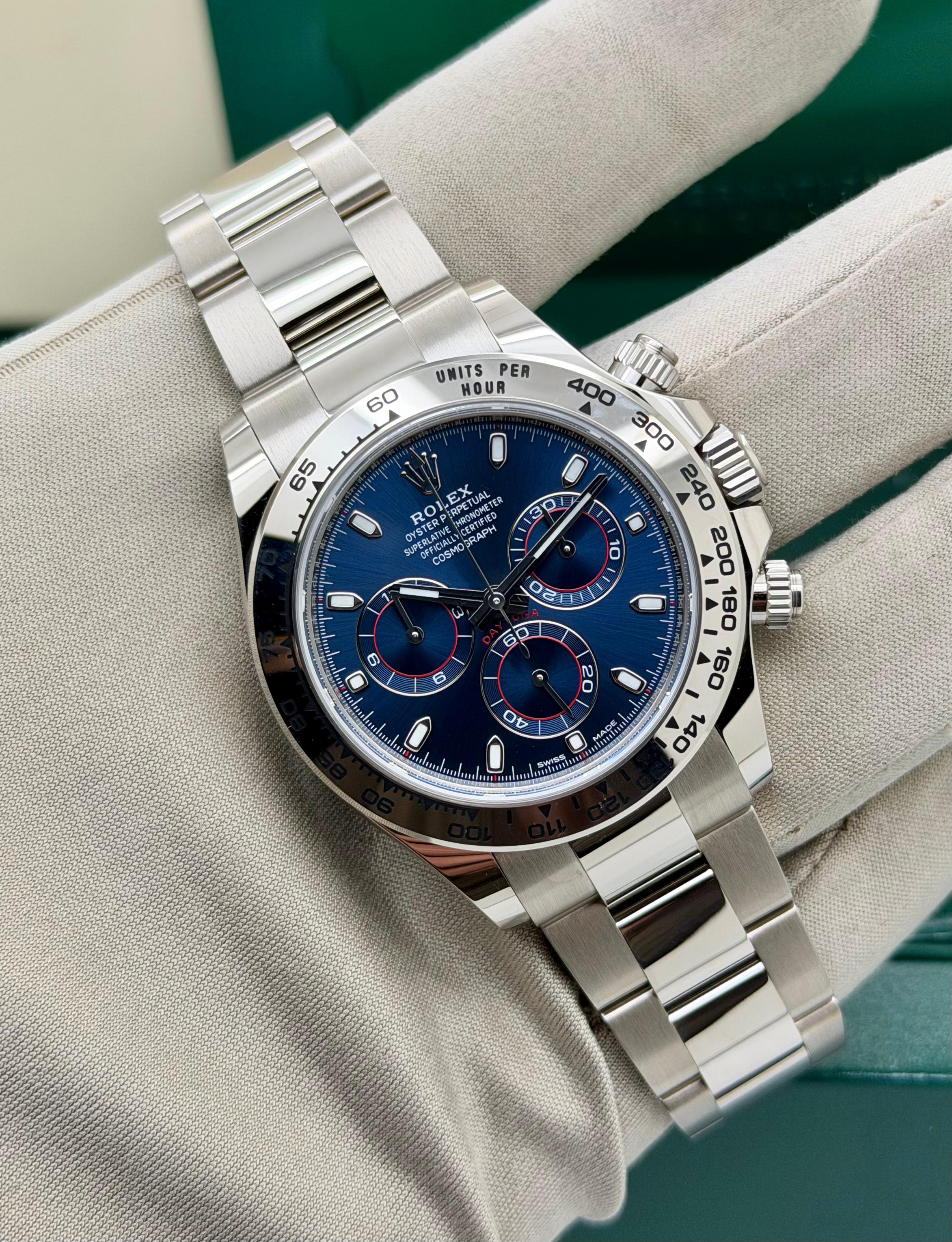 Rolex Daytona 116509 Full Set Dial Blu Nuovo