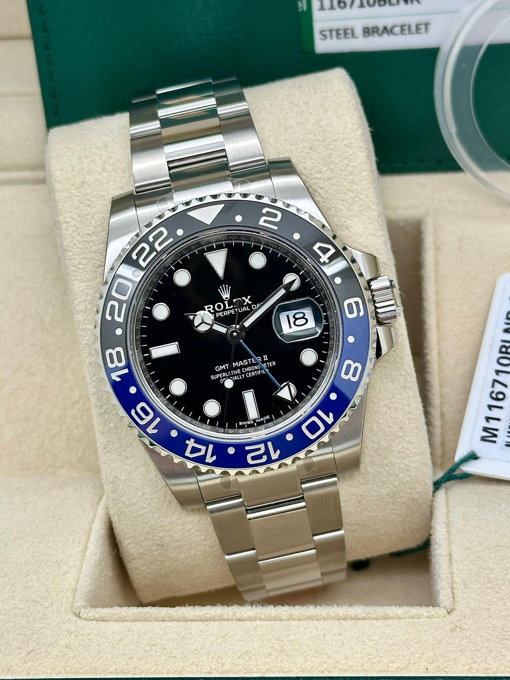 Rolex GMT Master II Batman 116710BLNR Full Stickers Nuovo Ita