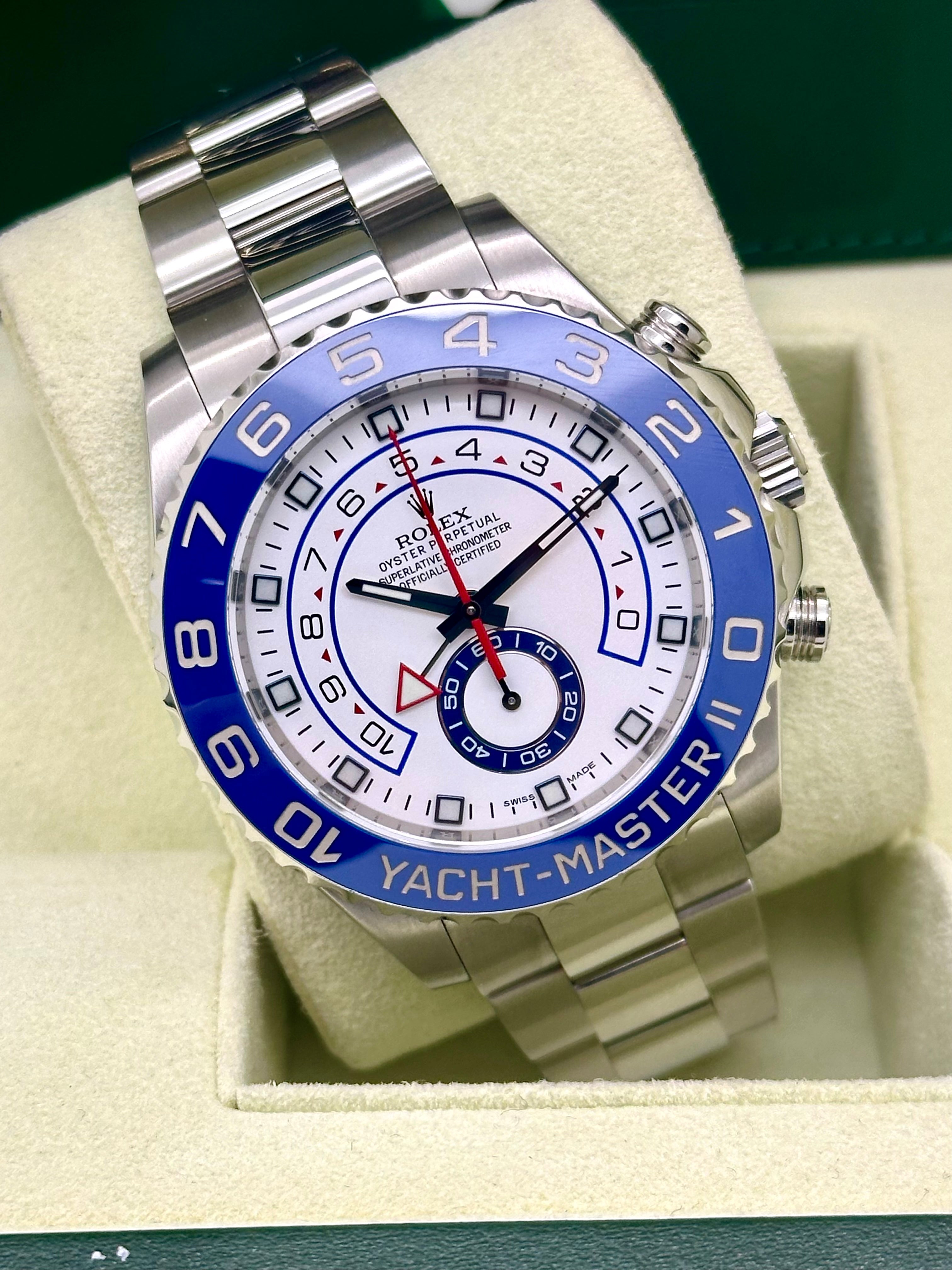 Rolex YachtMaster II acciaio