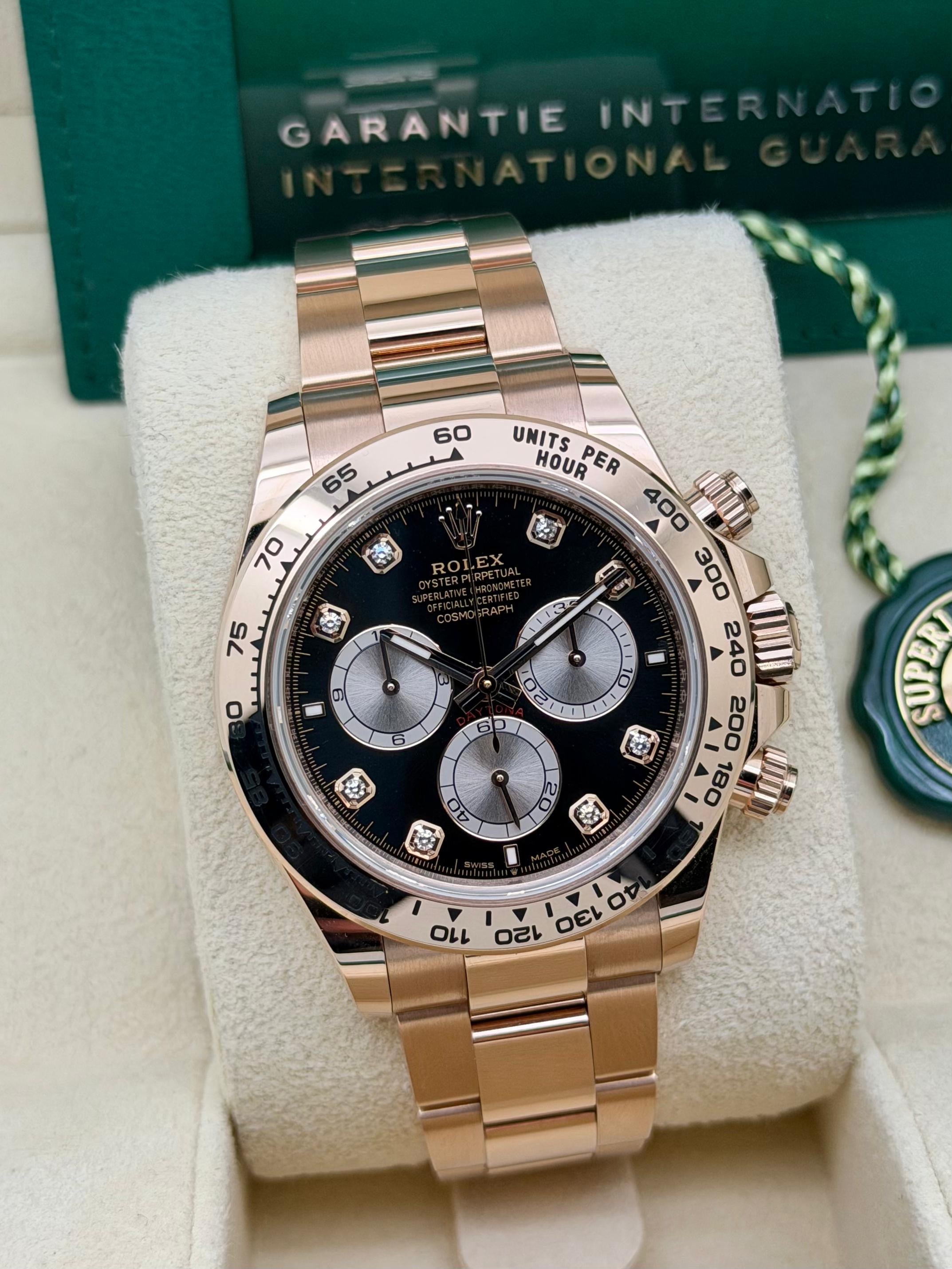 Rolex Daytona 126505 Everose Nero Brilli Full Set