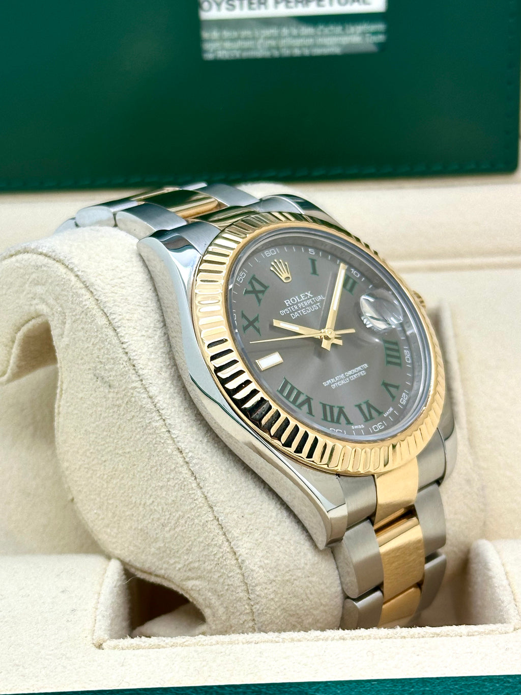 Rolex Datejust 41 Wimbledon acciaio oro