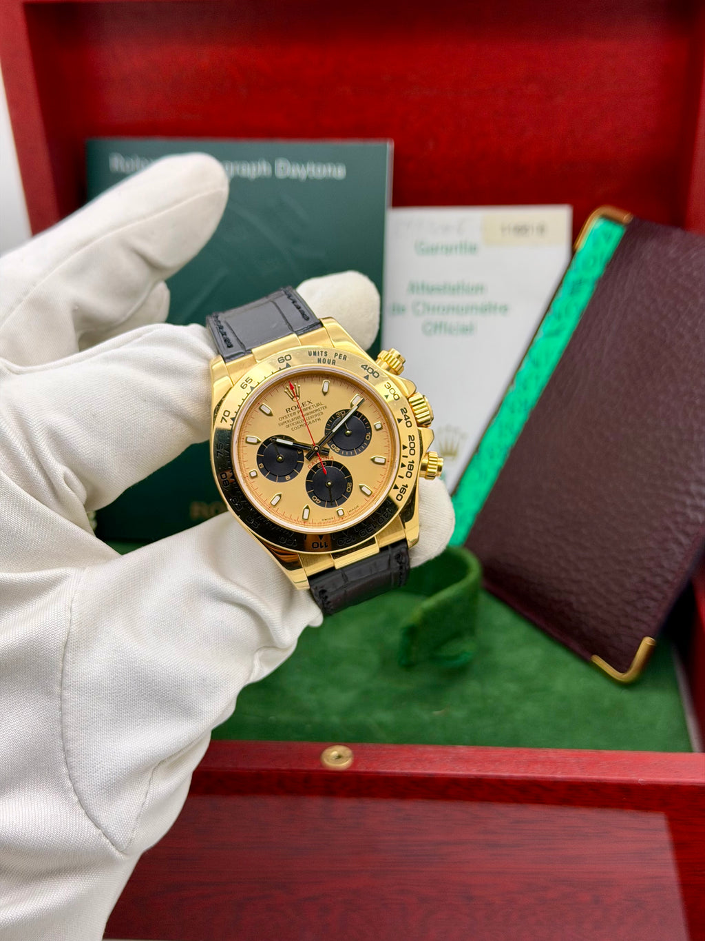 Rolex Daytona 116518 Paul Newman inverso Full Set Never Polished