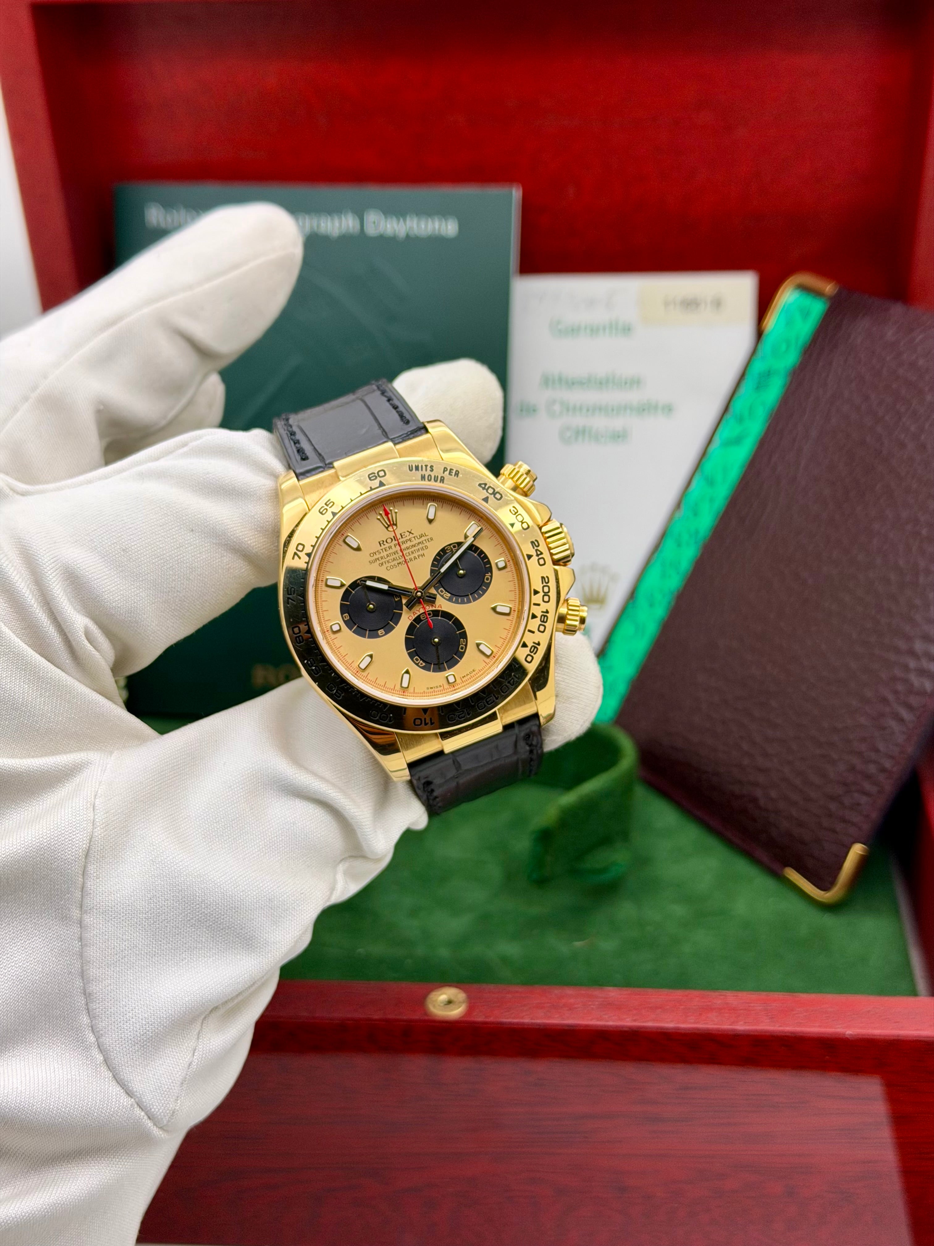 Rolex Daytona 116518 Paul Newman inverso Full Set Never Polished