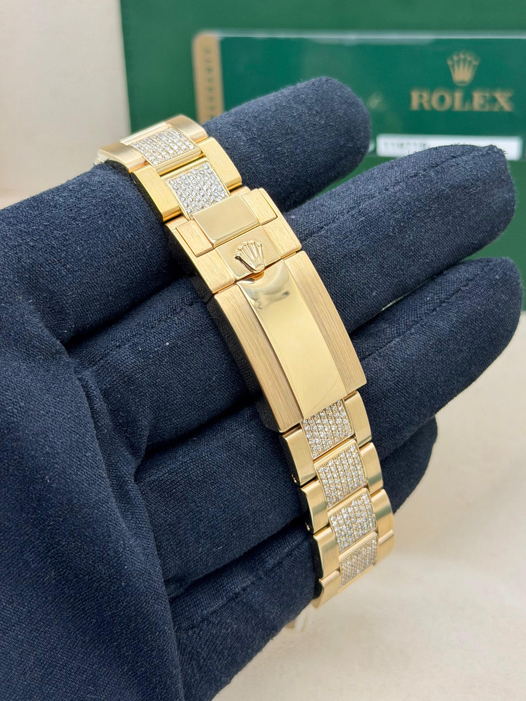 Rolex GMT Master II 116718LN Custom Diamonds Full Set