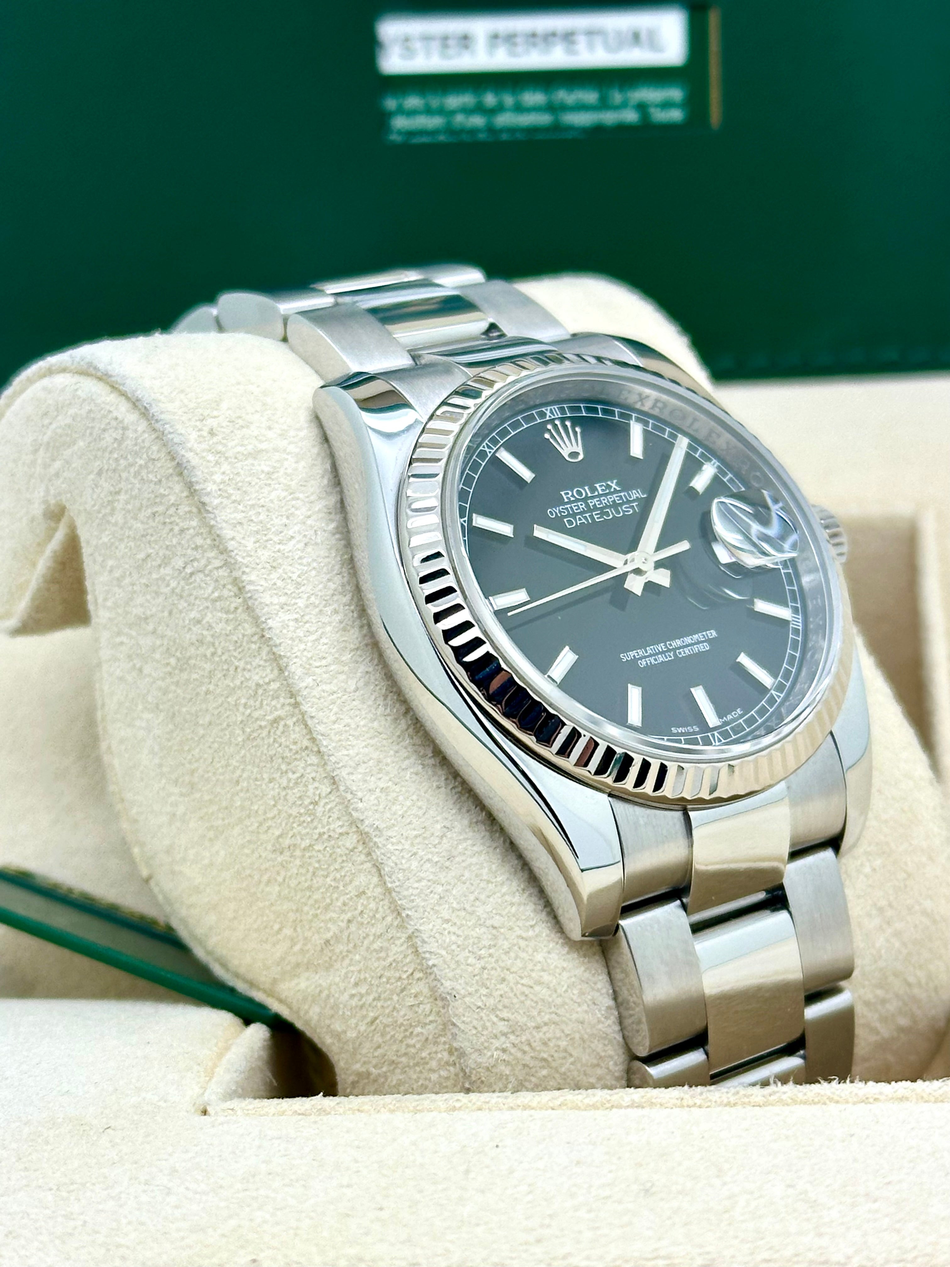 Rolex Datejust 36 acciaio Dial nero