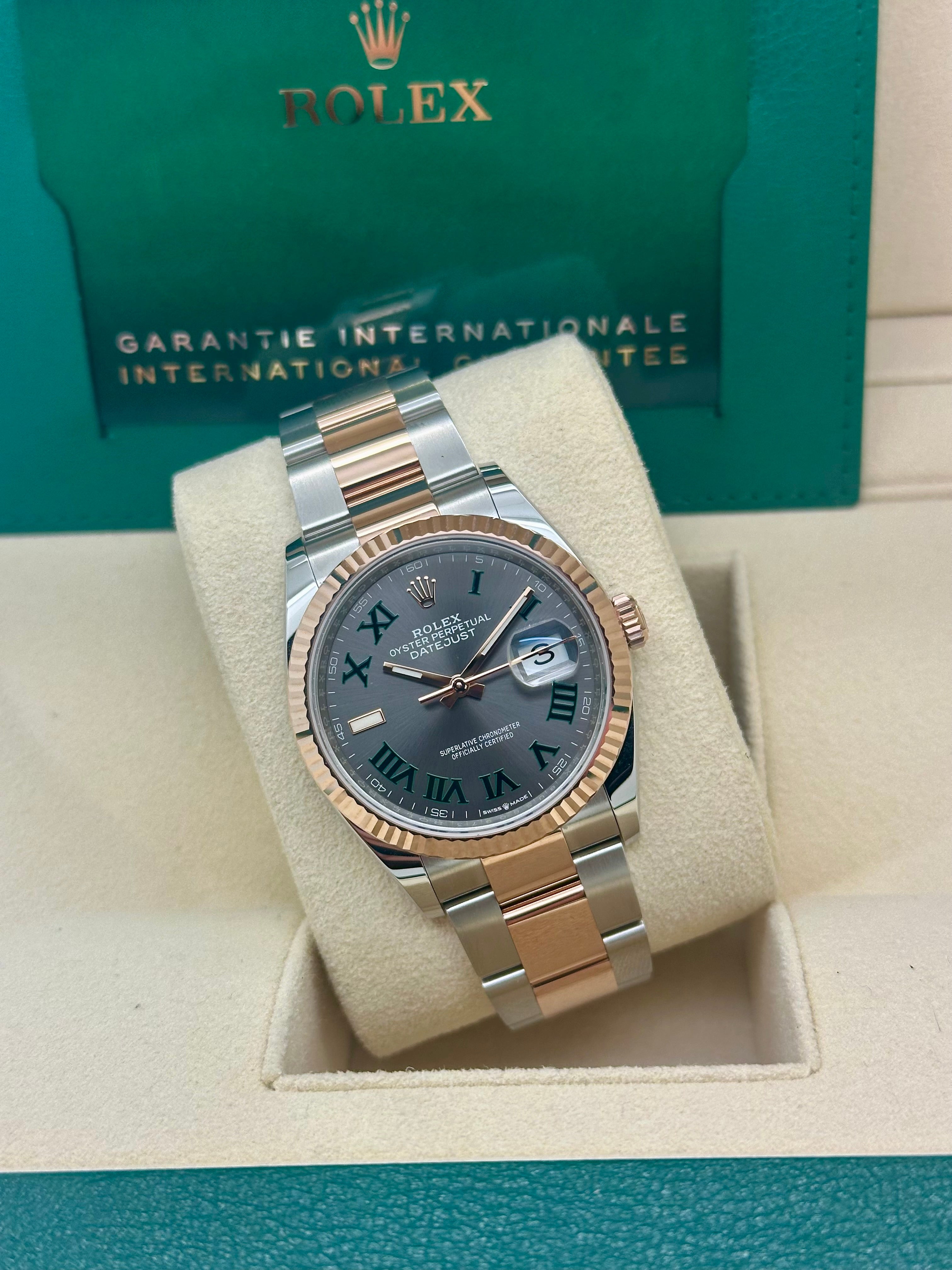 Rolex Datejust 36 126231 Wimbledon Full Set