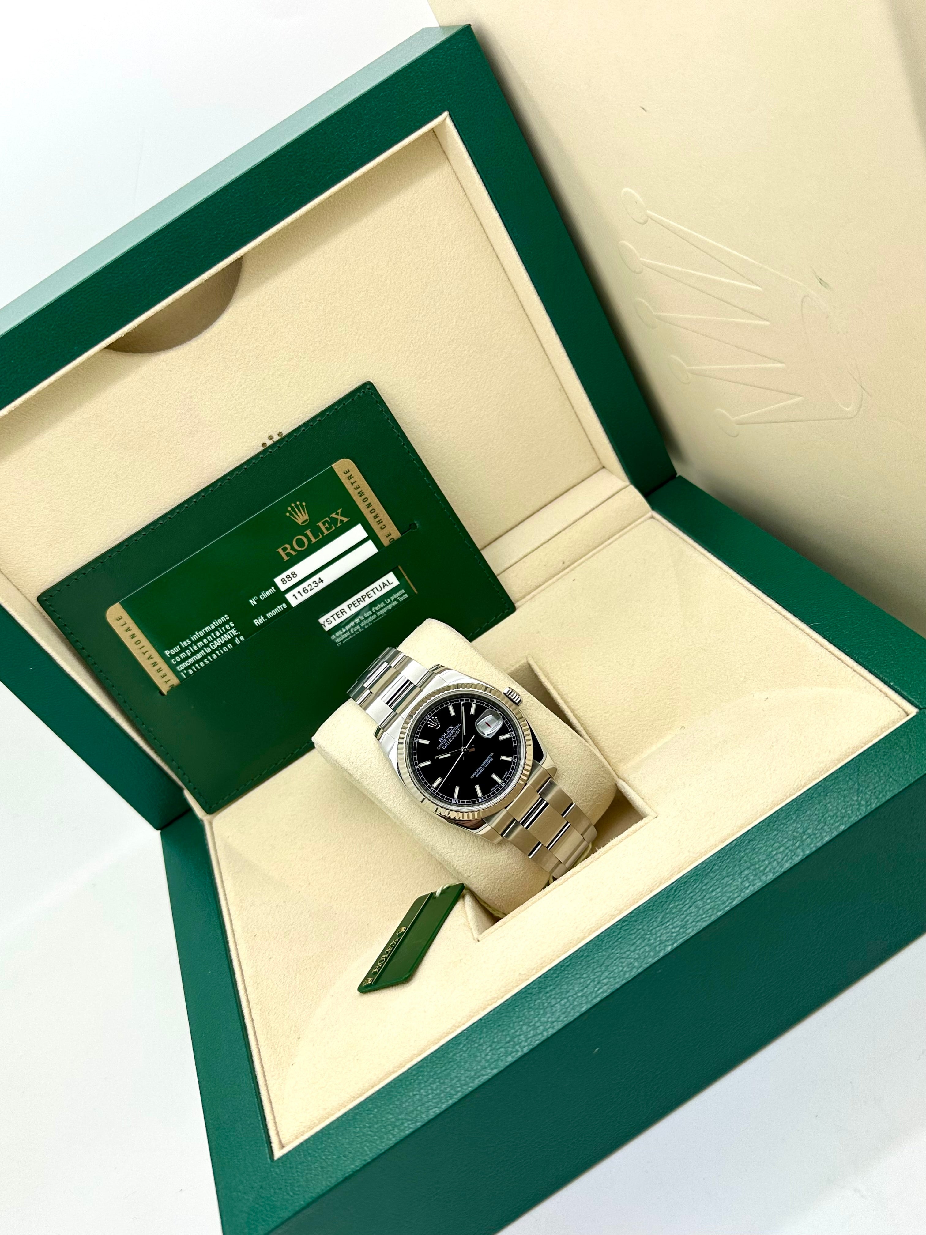 Rolex Datejust 36 acciaio Dial nero