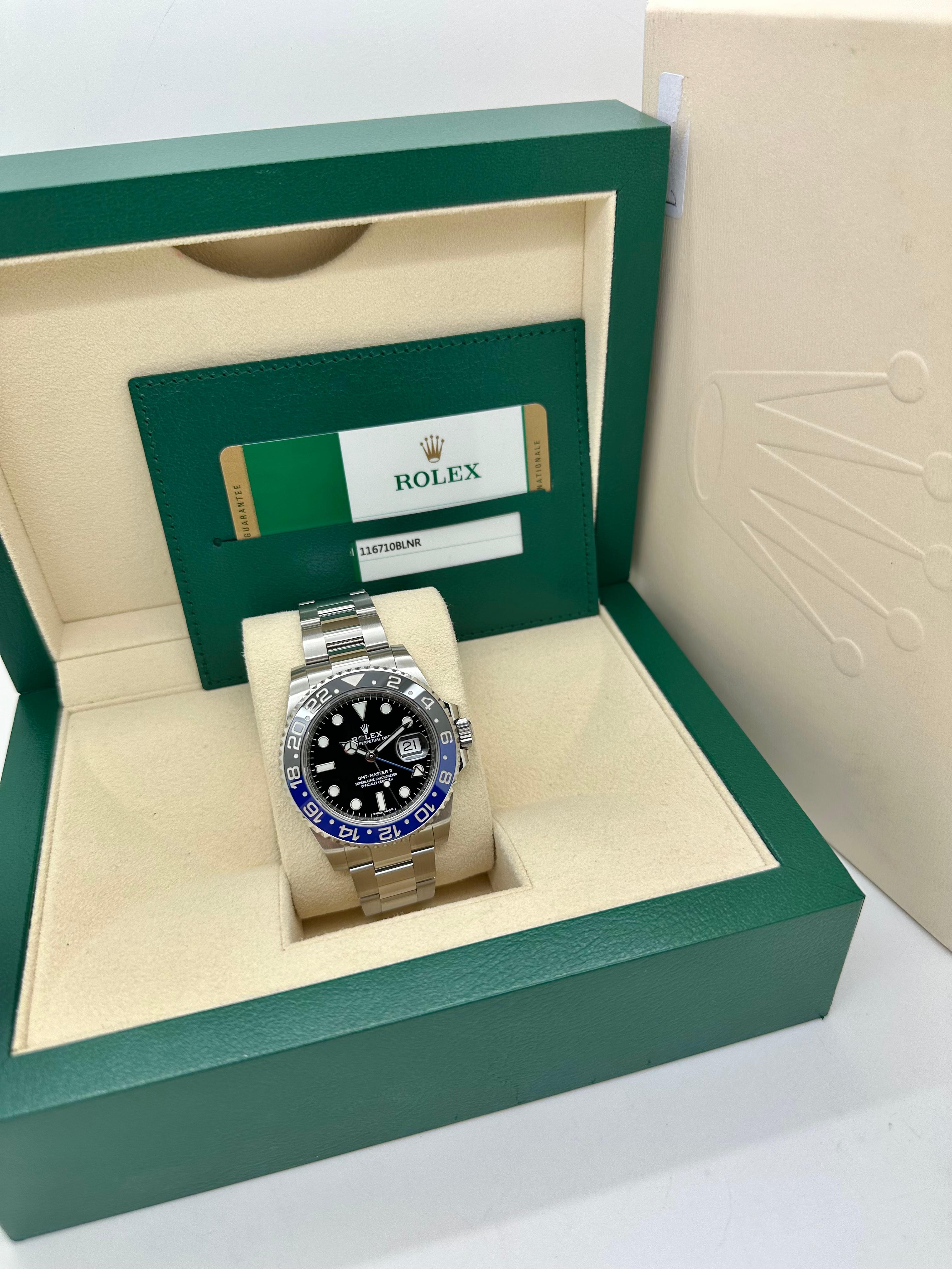 Rolex GMT Master II Batman 116710BLNR Full Set